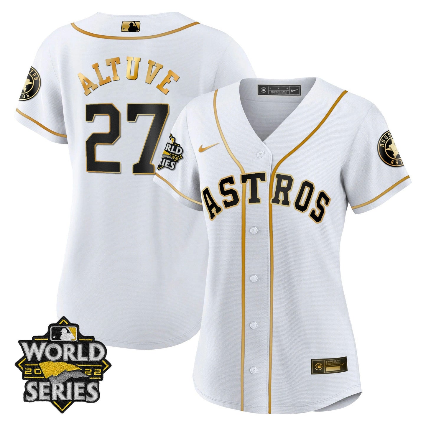 Camisa MLB Women’s Houston 2022 World Series Player Jersey