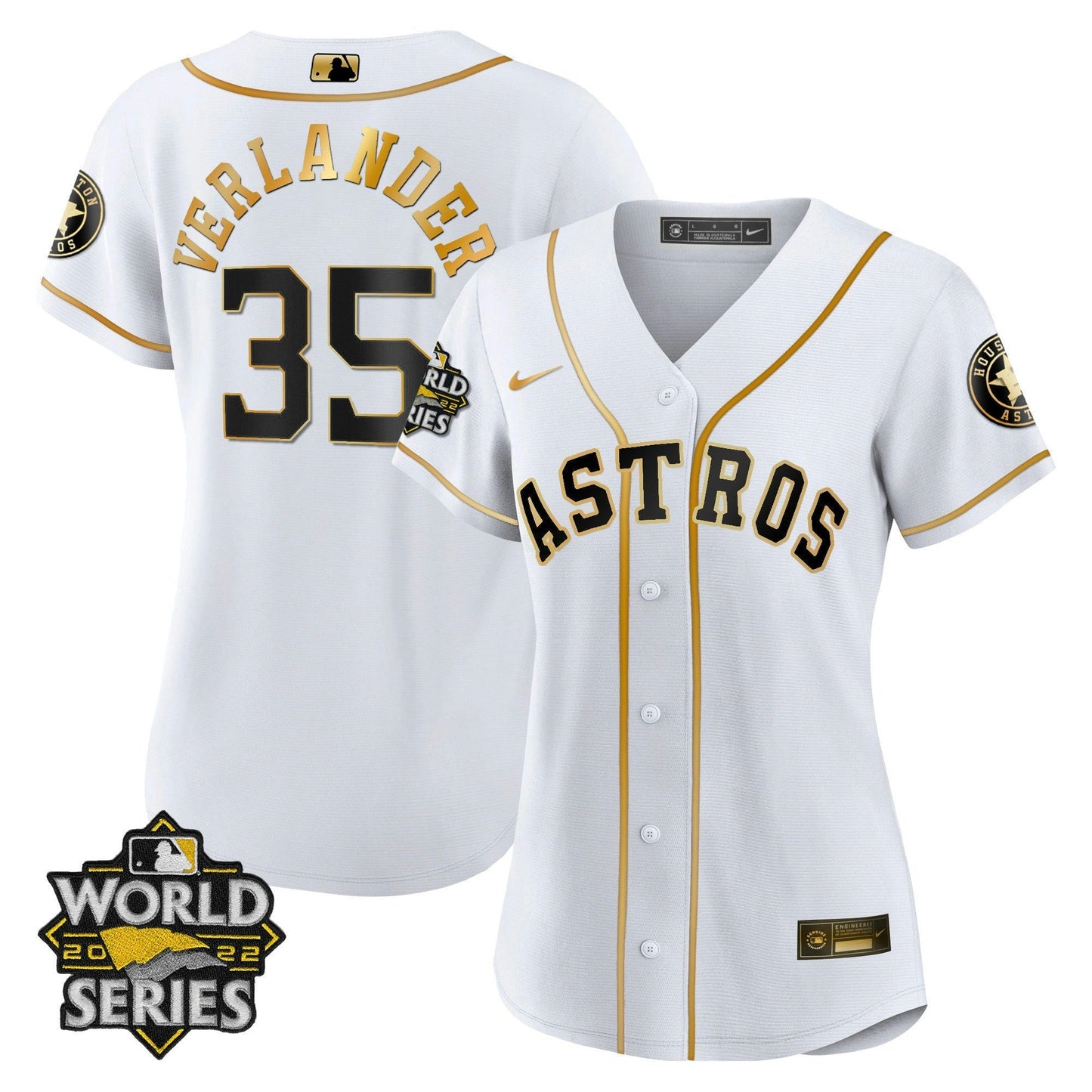 Camisa MLB Women’s Houston 2022 World Series Player Jersey