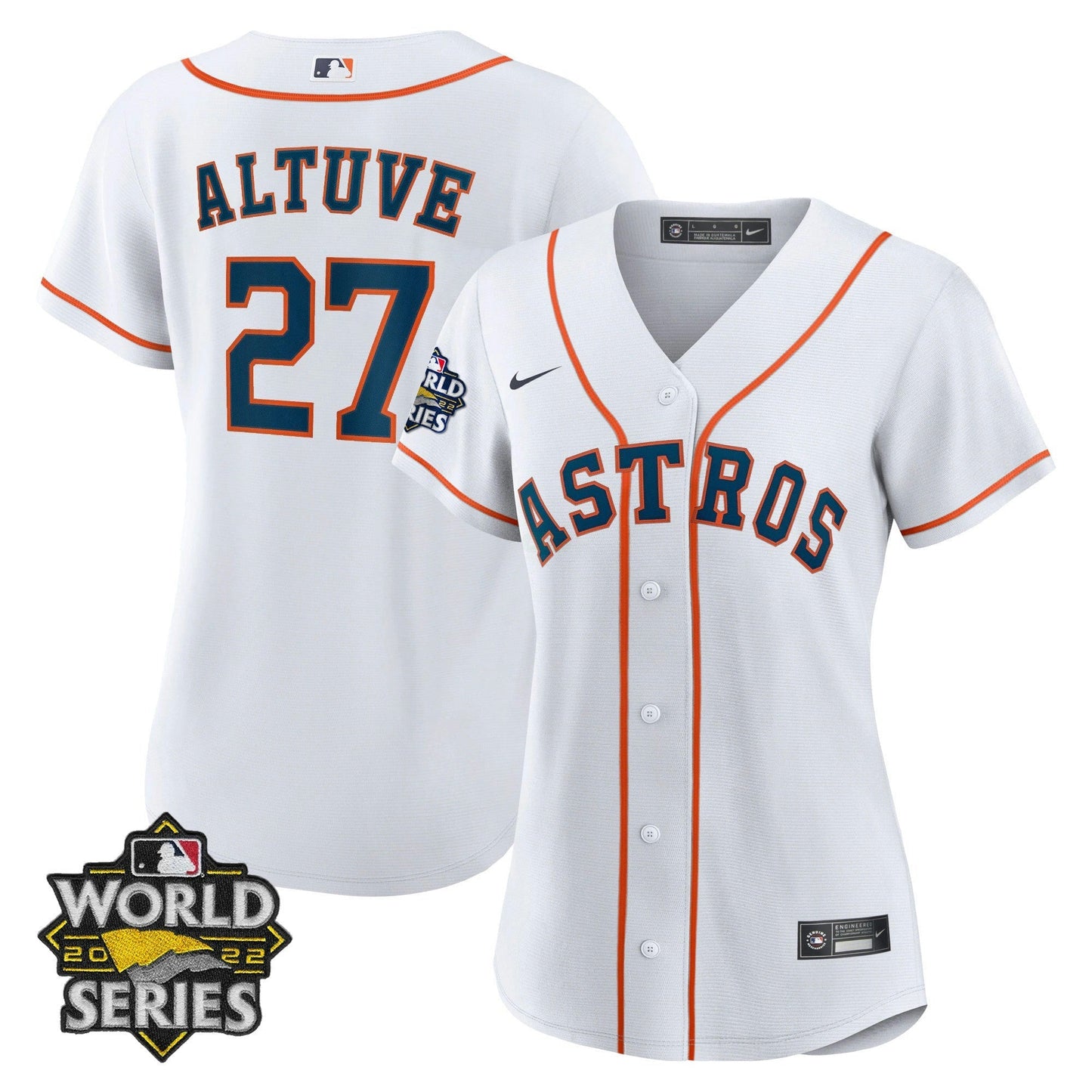 Camisa MLB Women’s Houston 2022 World Series Player Jersey