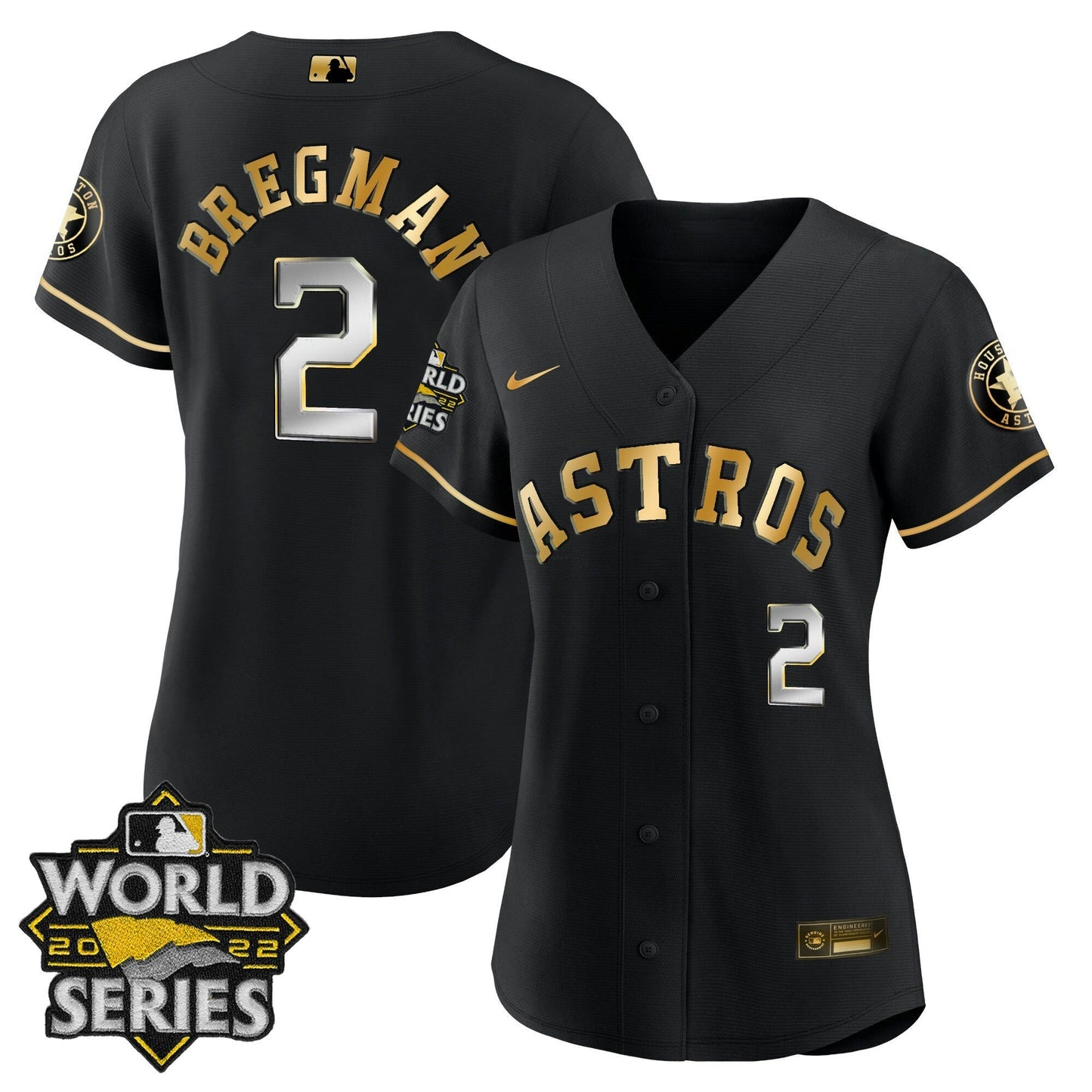 Camisa MLB Women’s Houston 2022 World Series Player Jersey