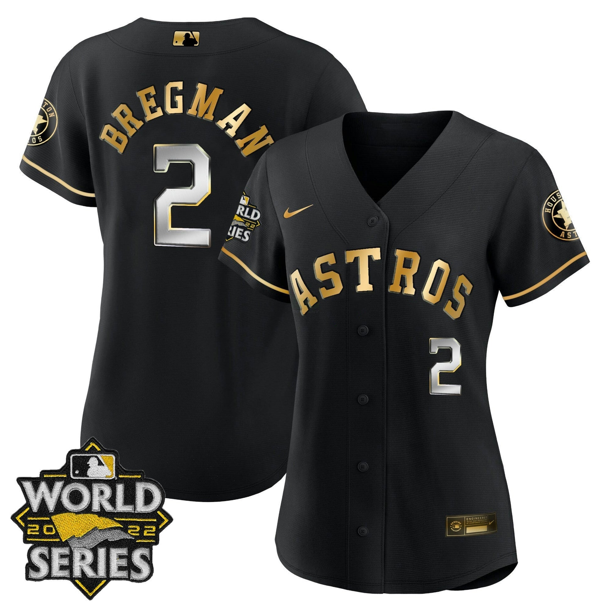 Camisa MLB Women’s Houston 2022 World Series Player Jersey