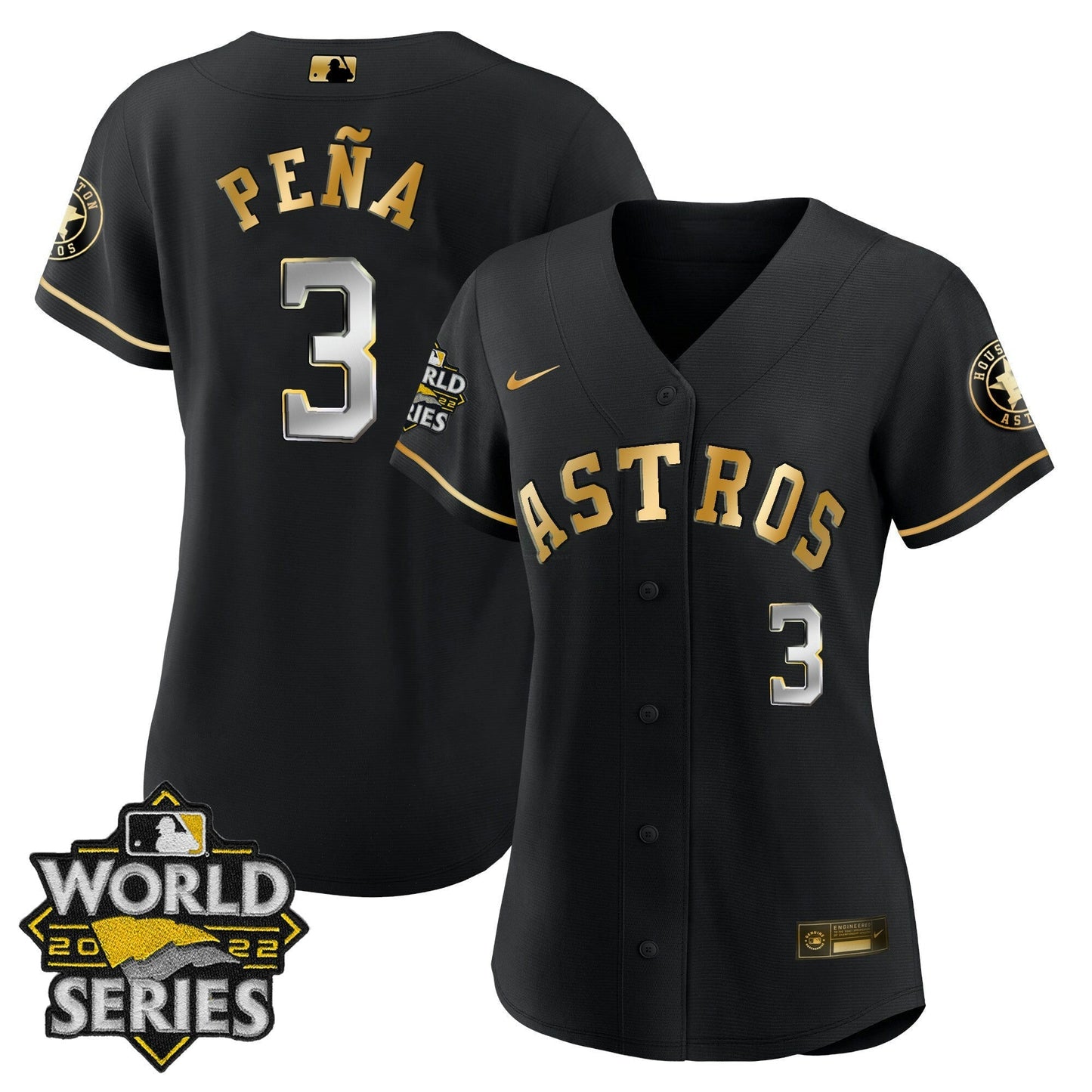 Camisa MLB Women’s Houston 2022 World Series Player Jersey