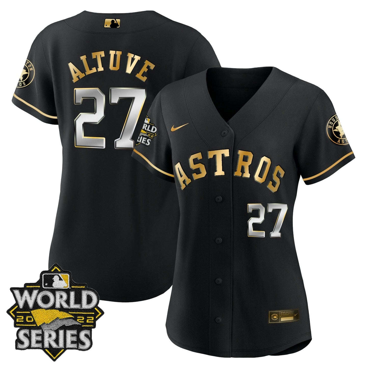 Camisa MLB Women’s Houston 2022 World Series Player Jersey