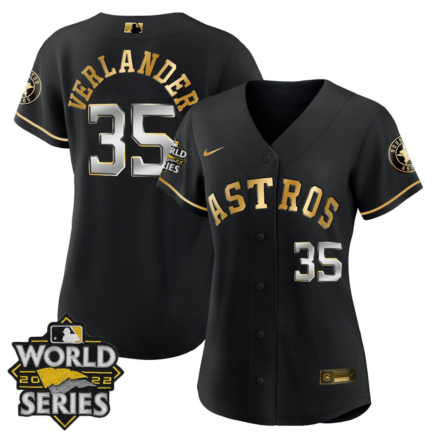 Camisa MLB Women’s Houston 2022 World Series Player Jersey