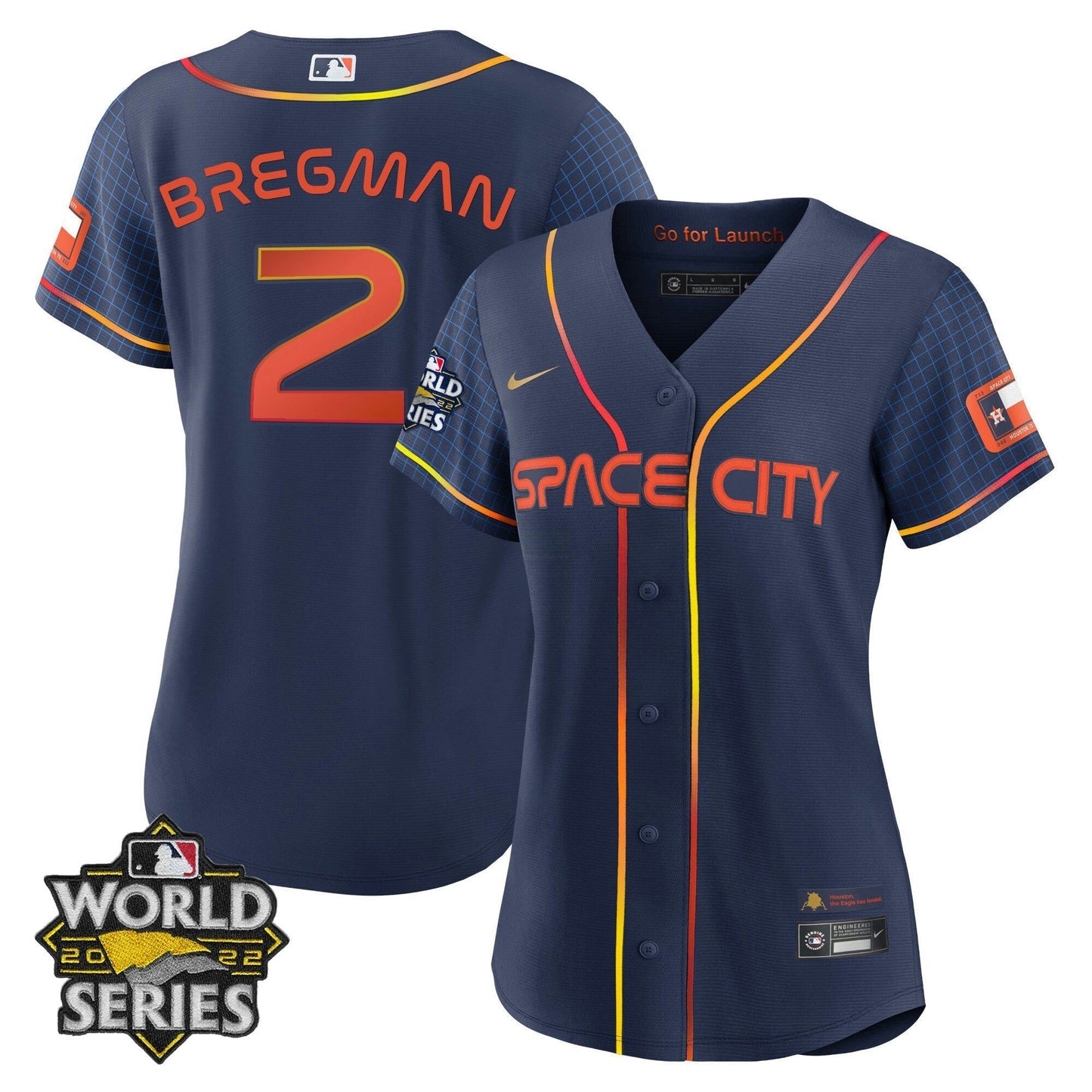 Camisa MLB Women’s Houston 2022 World Series Player Jersey