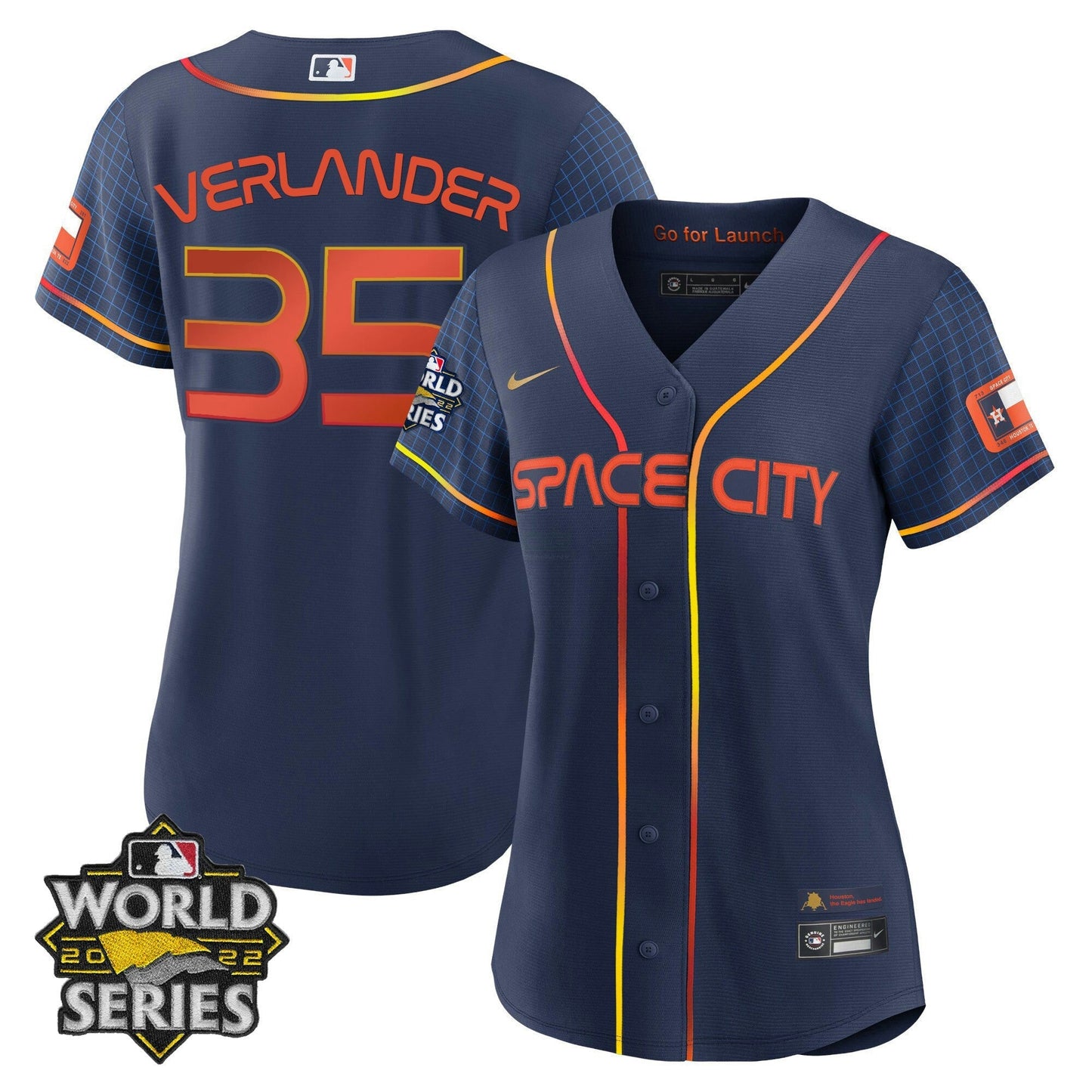 Camisa MLB Women’s Houston 2022 World Series Player Jersey