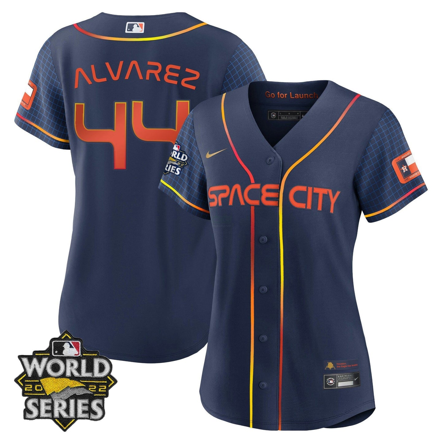 Camisa MLB Women’s Houston 2022 World Series Player Jersey