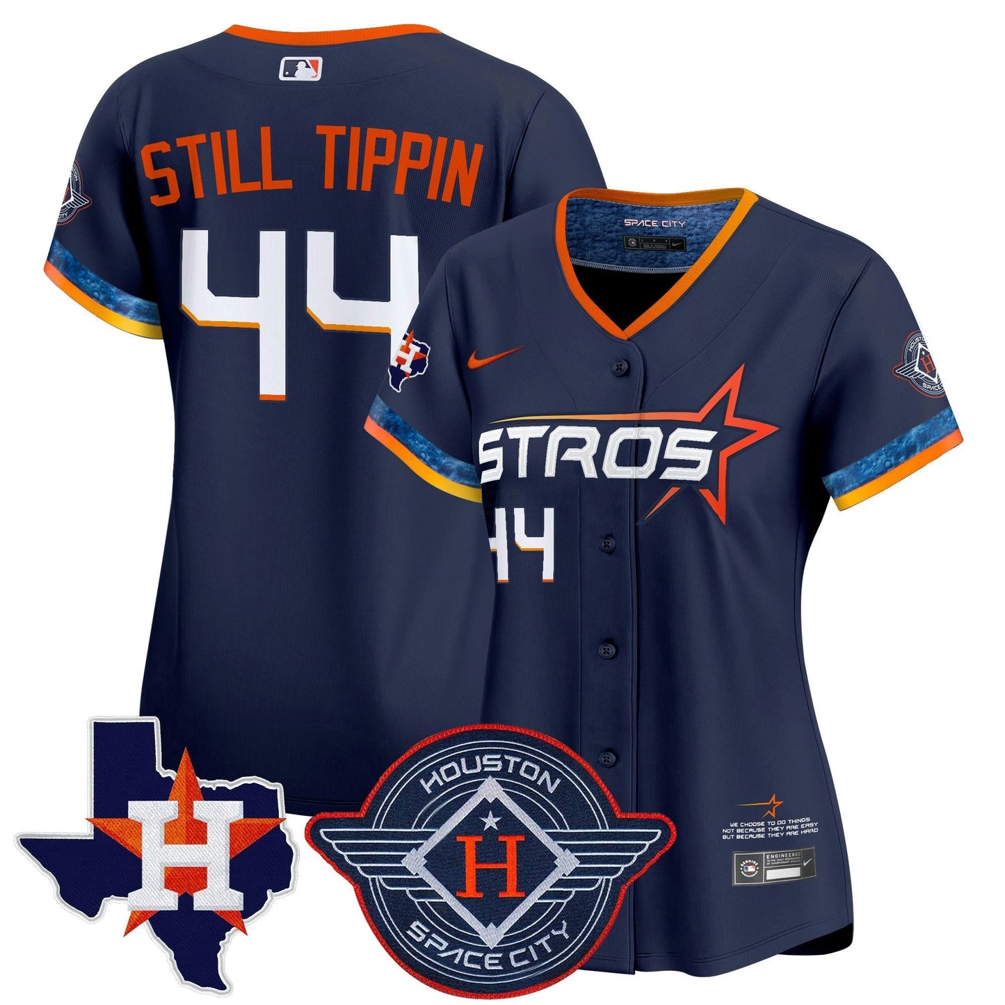 Camisa MLB Women’s Houston 2025 City Connect Texas Patch Vapor Premier Limited Jersey