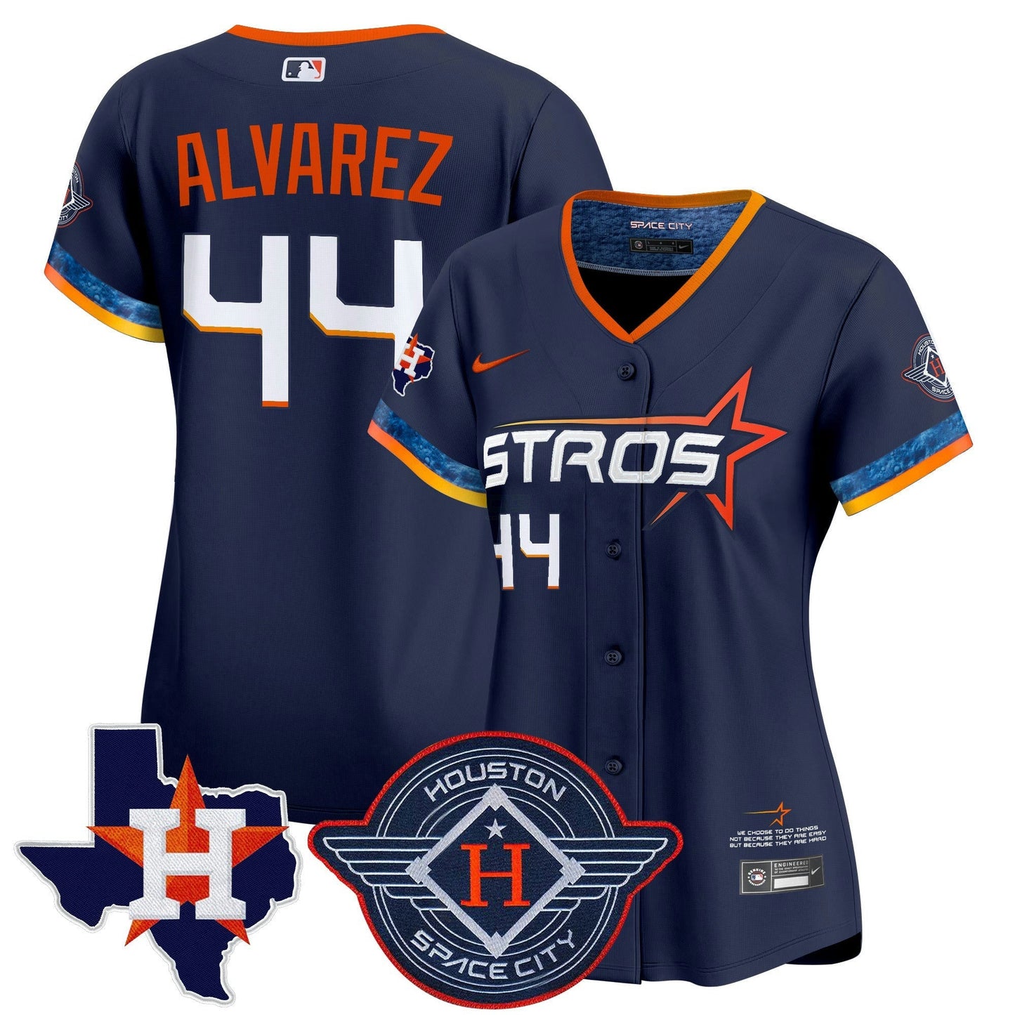 Camisa MLB Women’s Houston 2025 City Connect Texas Patch Vapor Premier Limited Jersey