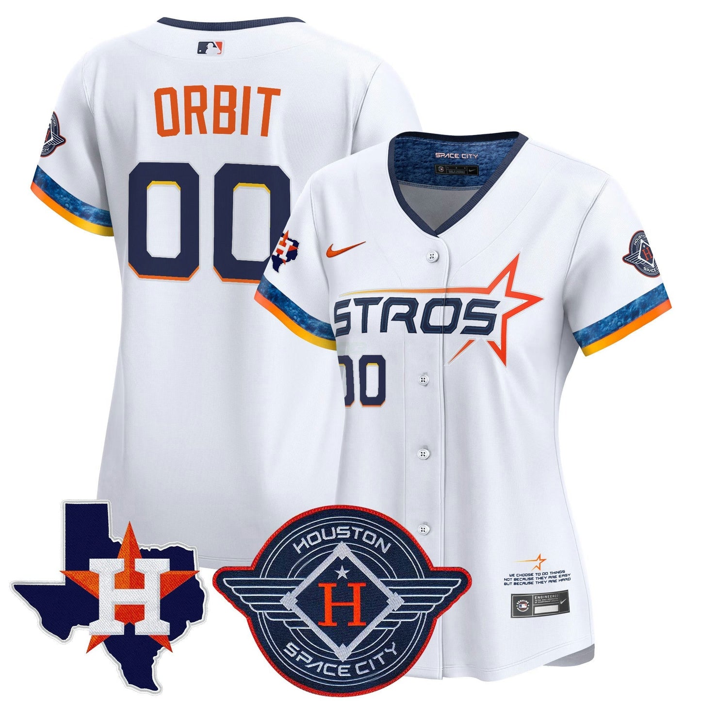 Camisa MLB Women’s Houston 2025 City Connect Texas Patch Vapor Premier Limited Jersey