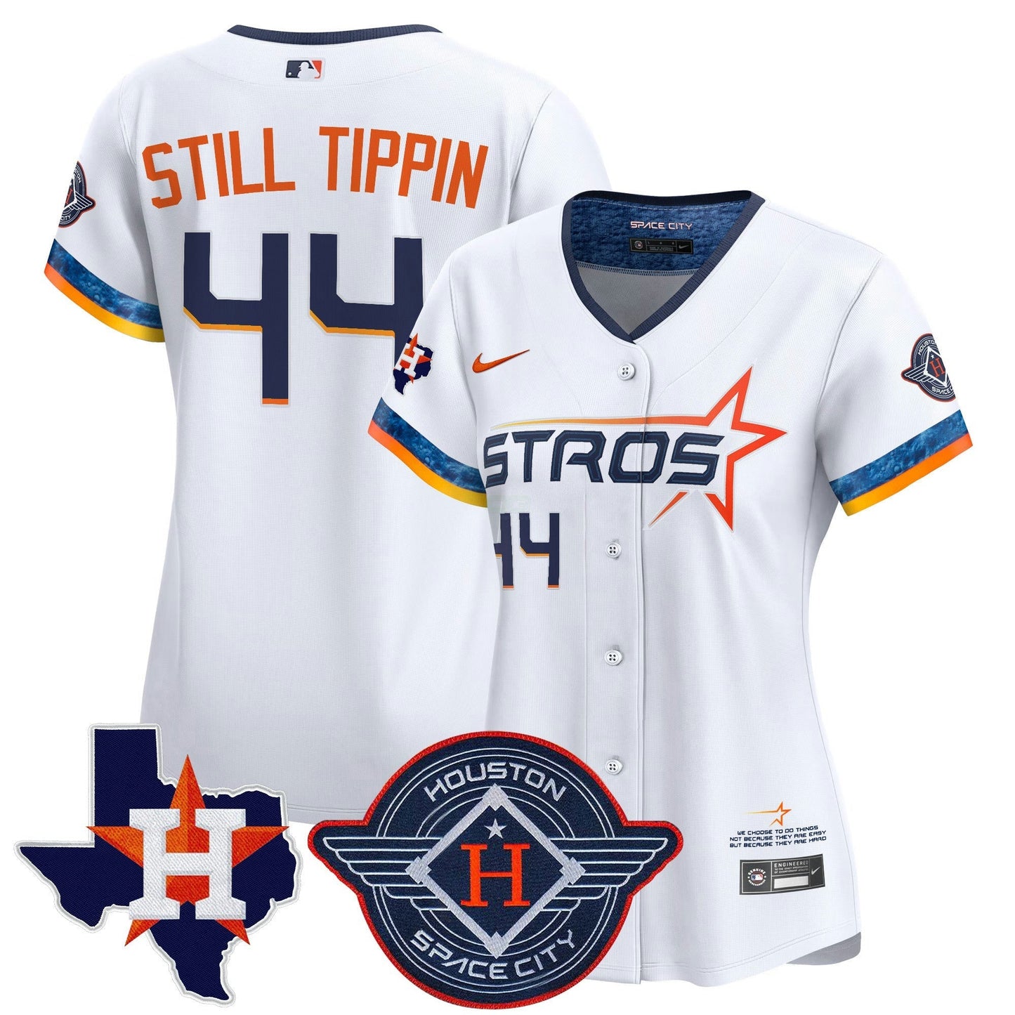 Camisa MLB Women’s Houston 2025 City Connect Texas Patch Vapor Premier Limited Jersey