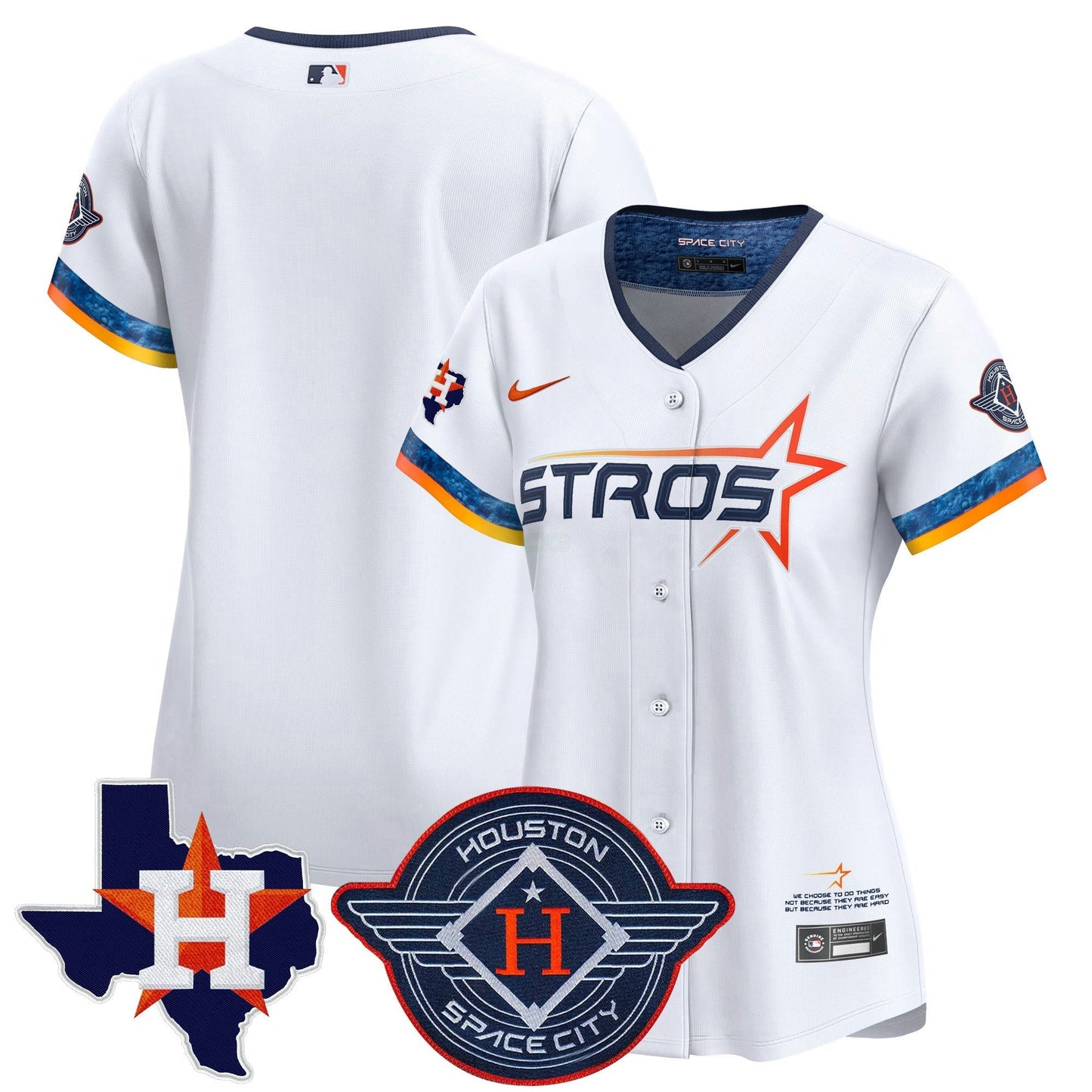 Camisa MLB Women’s Houston 2025 City Connect Texas Patch Vapor Premier Limited Jersey