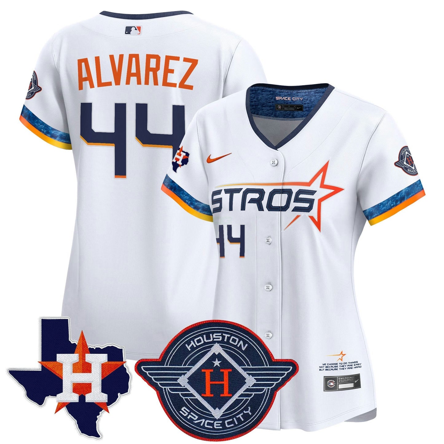Camisa MLB Women’s Houston 2025 City Connect Texas Patch Vapor Premier Limited Jersey