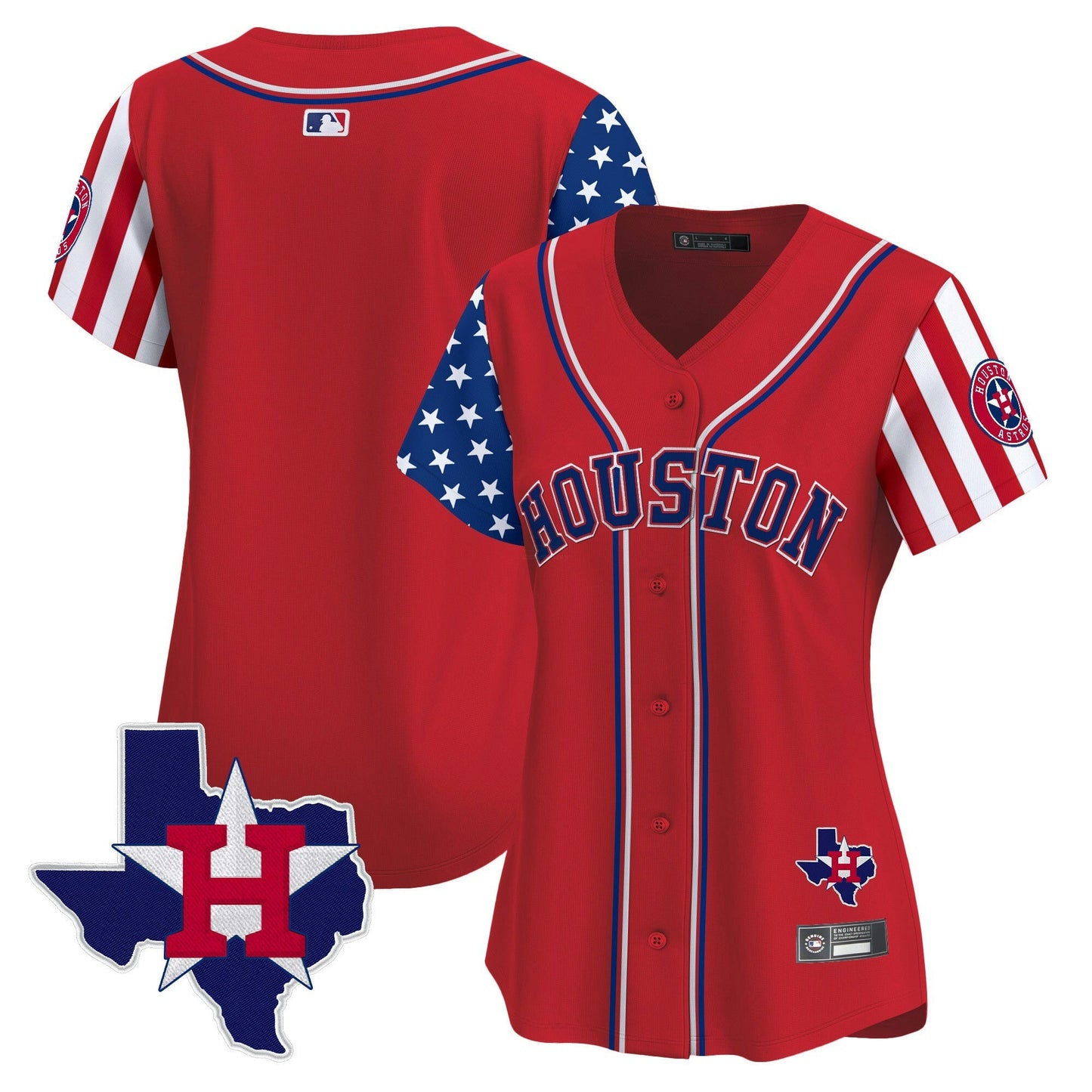 Camisa MLB Women’s Houston 2025 Independence Day Vapor Premier Limited Jersey V2