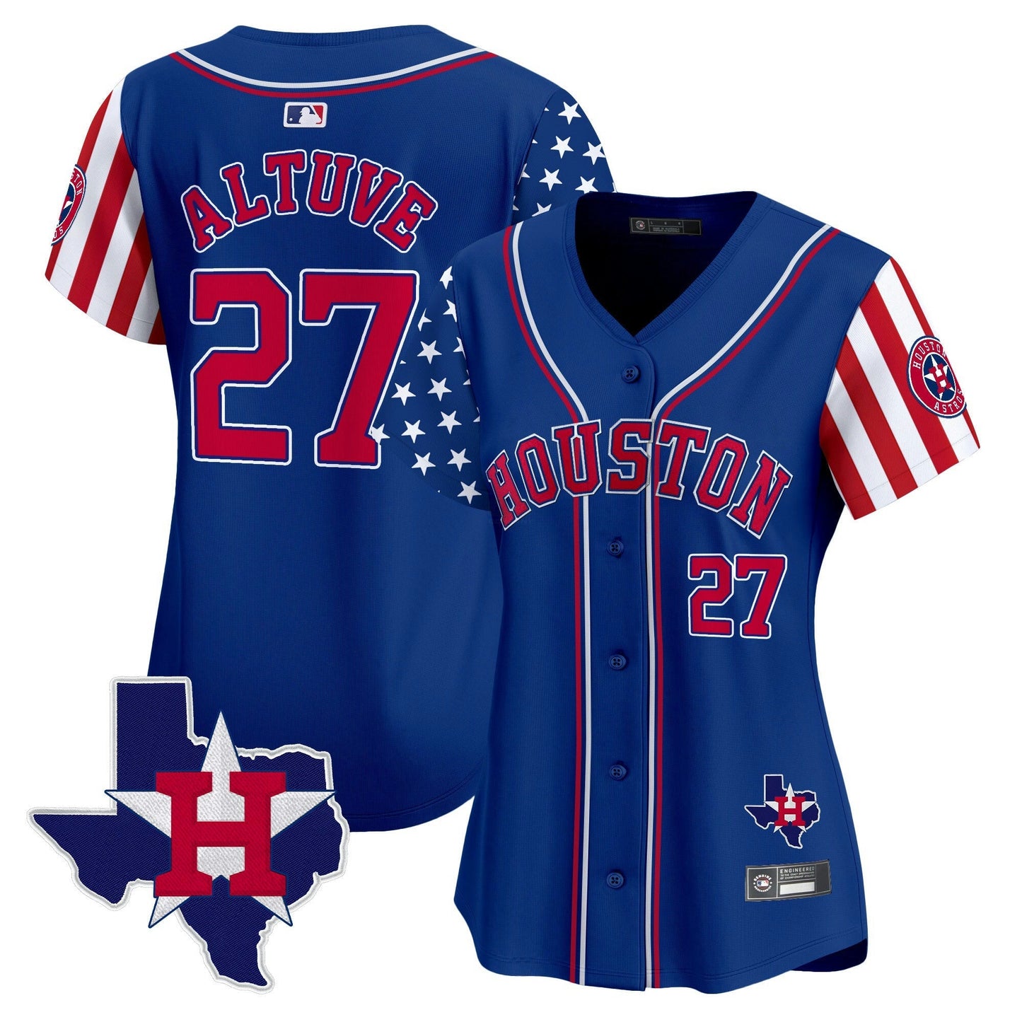 Camisa MLB Women’s Houston 2025 Independence Day Vapor Premier Limited Jersey V2
