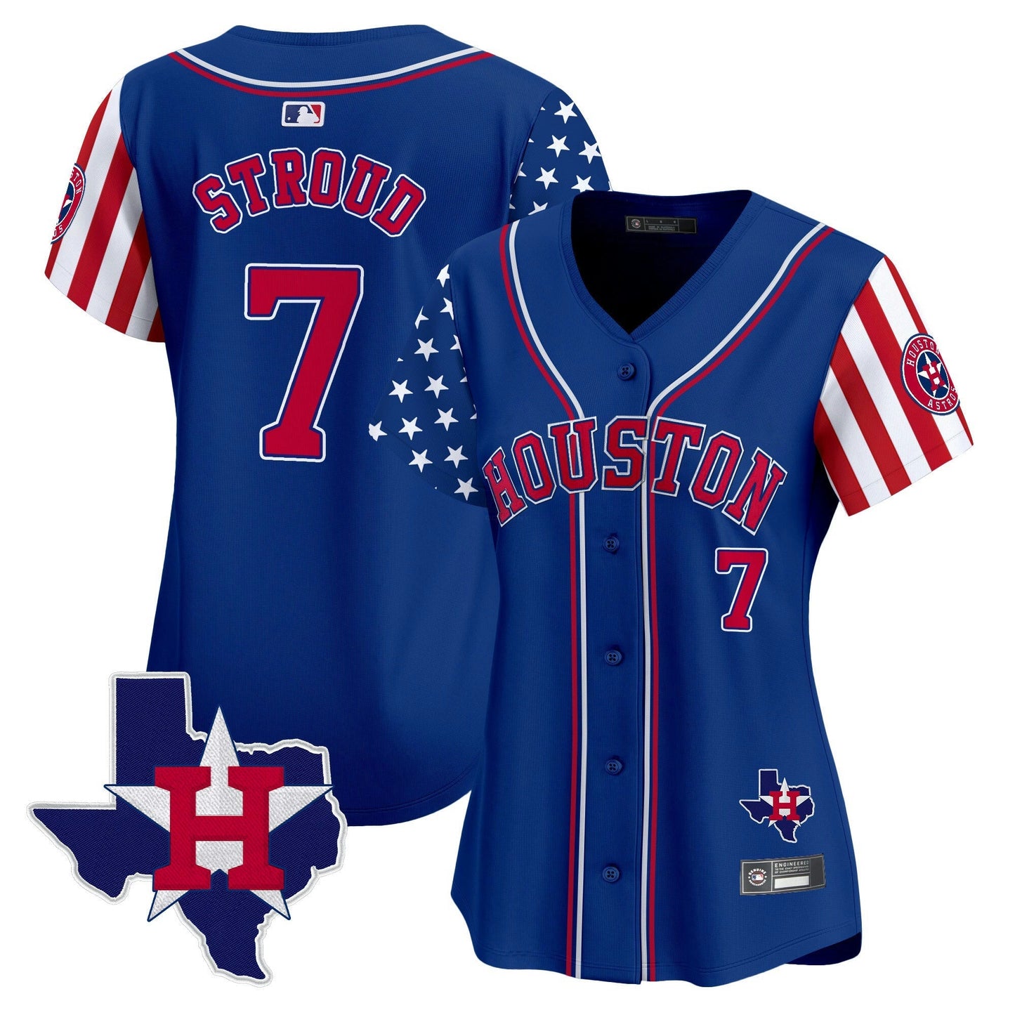 Camisa MLB Women’s Houston 2025 Independence Day Vapor Premier Limited Jersey V2