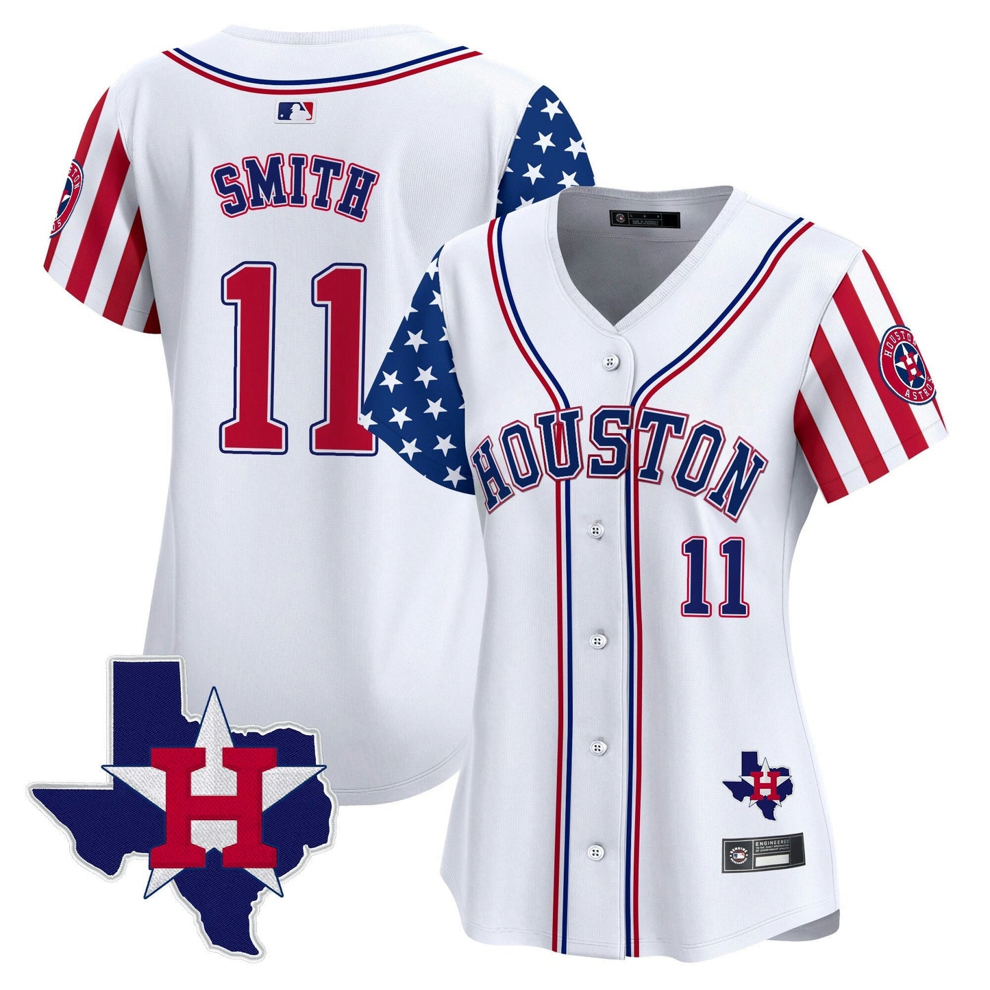 Camisa MLB Women’s Houston 2025 Independence Day Vapor Premier Limited Jersey V2