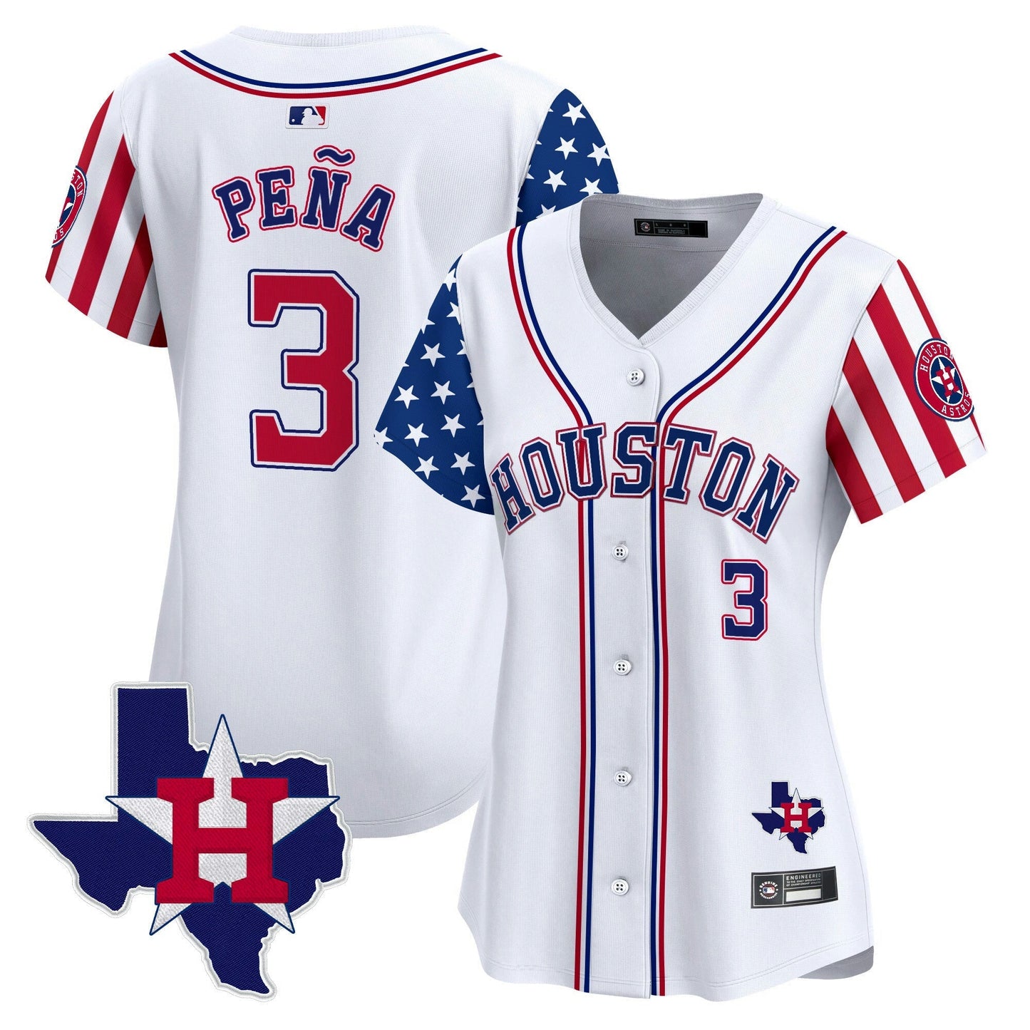 Camisa MLB Women’s Houston 2025 Independence Day Vapor Premier Limited Jersey V2