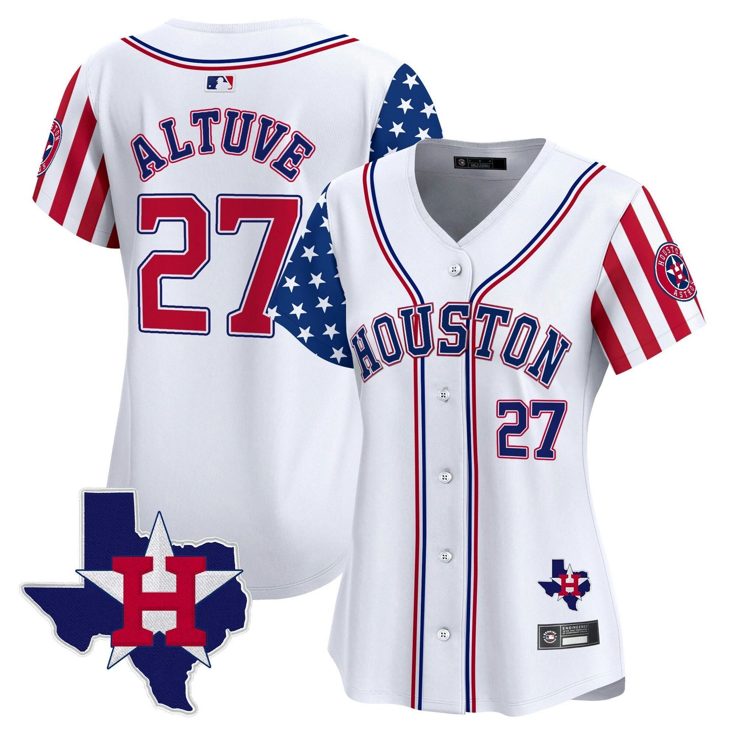 Camisa MLB Women’s Houston 2025 Independence Day Vapor Premier Limited Jersey V2