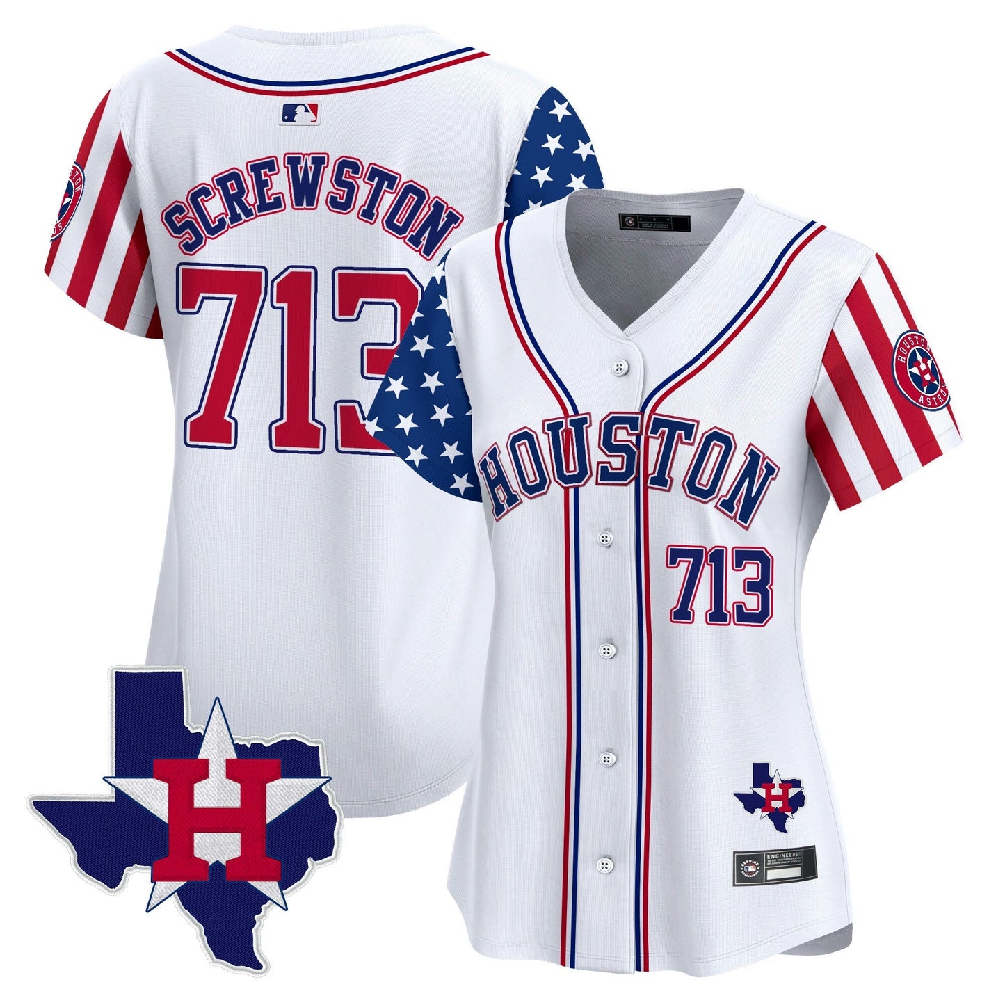 Camisa MLB Women’s Houston 2025 Independence Day Vapor Premier Limited Jersey V2