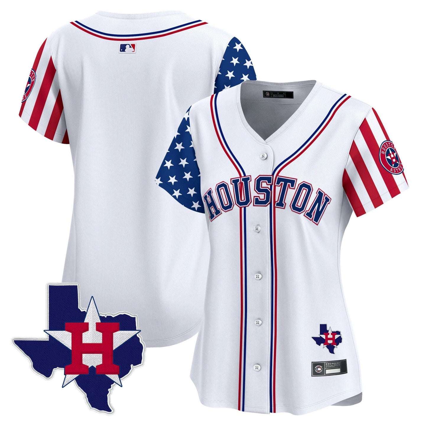 Camisa MLB Women’s Houston 2025 Independence Day Vapor Premier Limited Jersey V2