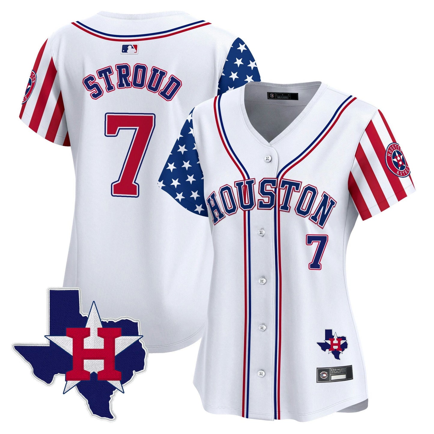 Camisa MLB Women’s Houston 2025 Independence Day Vapor Premier Limited Jersey V2