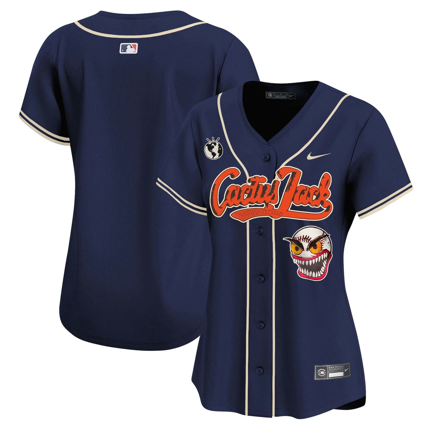 Camisa MLB Women’s Houston Cactus Jack Vapor Premier Limited Jersey – Stitched
