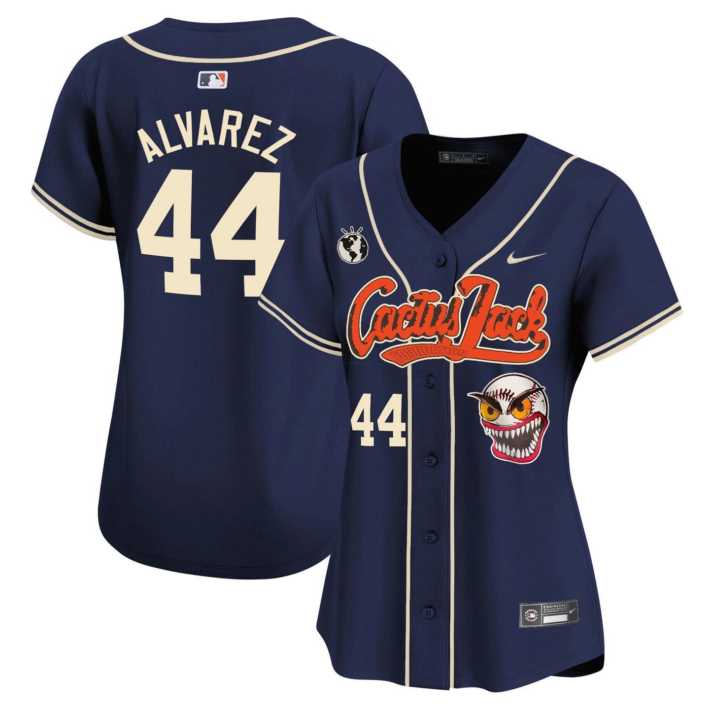 Camisa MLB Women’s Houston Cactus Jack Vapor Premier Limited Jersey – Stitched