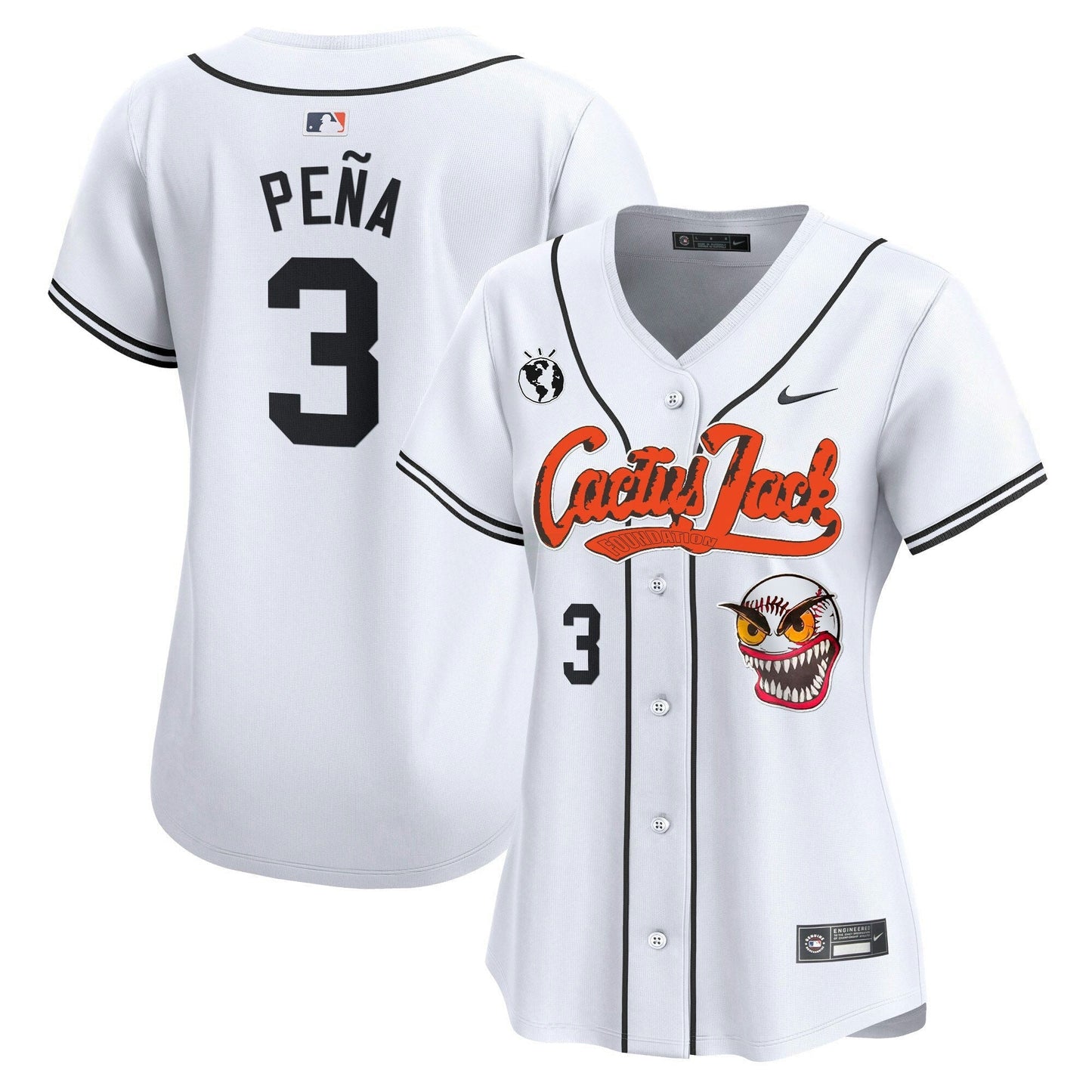 Camisa MLB Women’s Houston Cactus Jack Vapor Premier Limited Jersey – Stitched