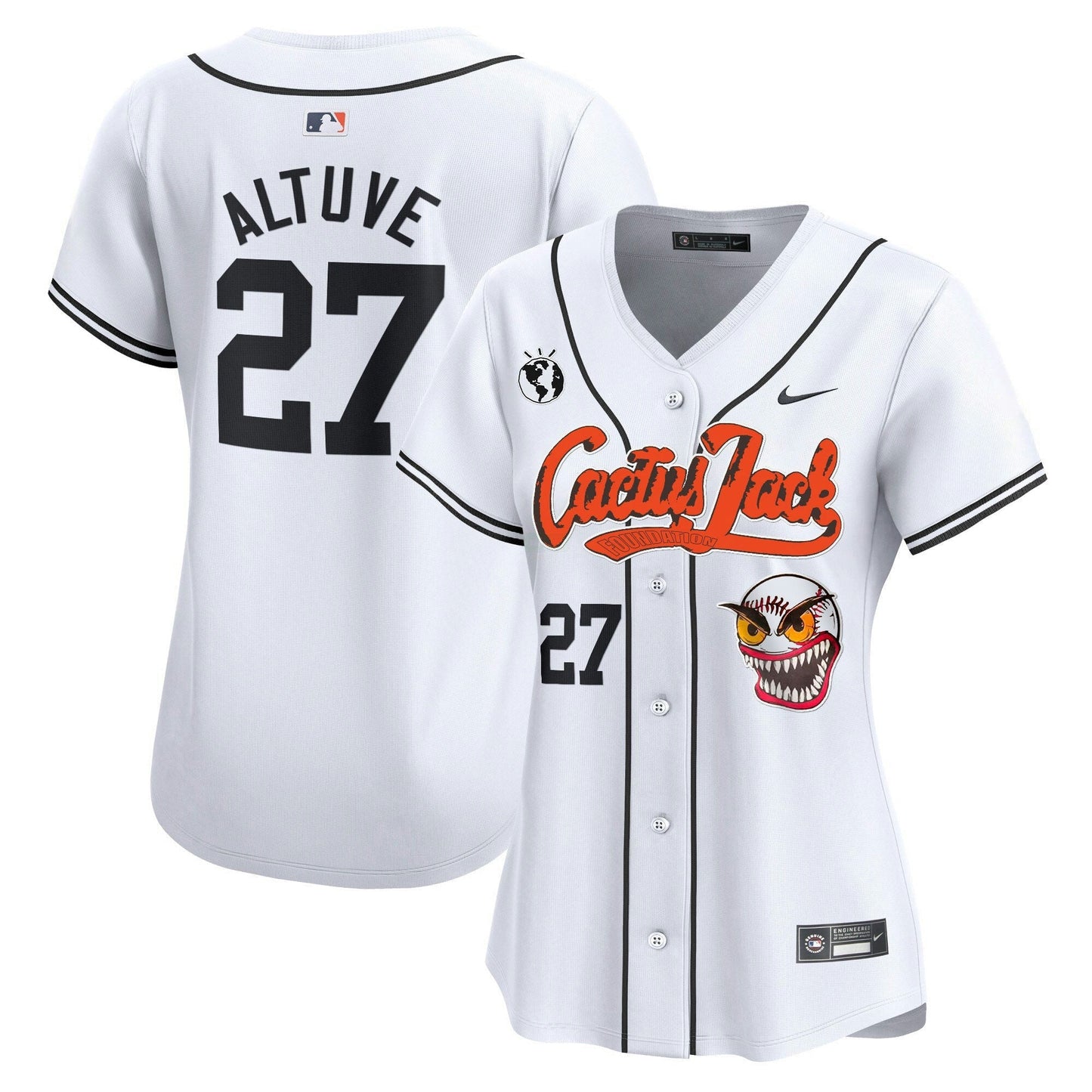 Camisa MLB Women’s Houston Cactus Jack Vapor Premier Limited Jersey – Stitched
