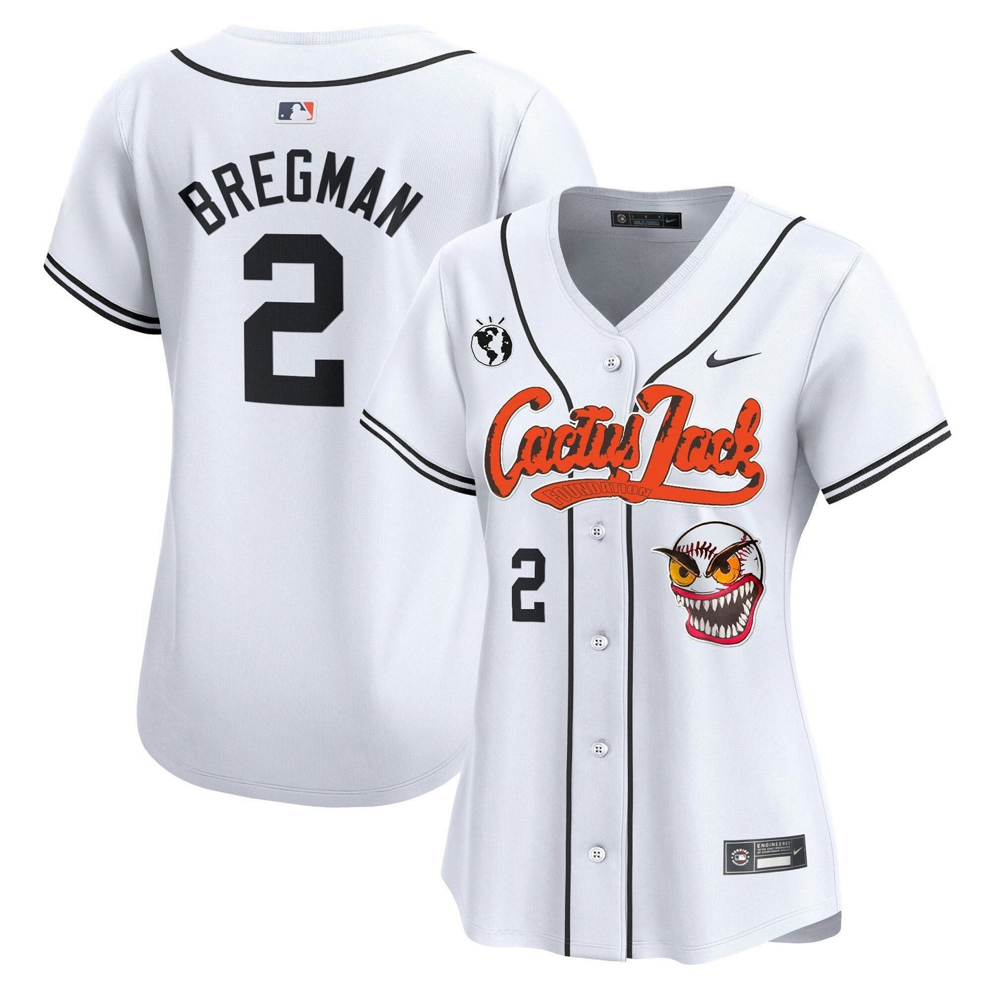 Camisa MLB Women’s Houston Cactus Jack Vapor Premier Limited Jersey – Stitched
