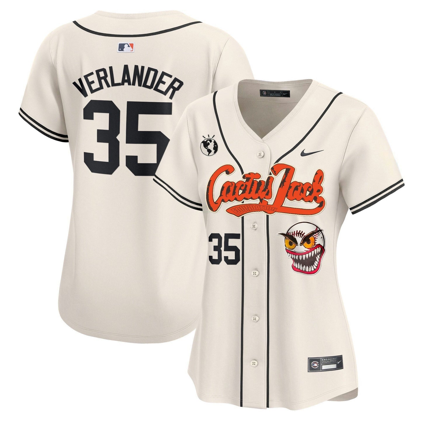 Camisa MLB Women’s Houston Cactus Jack Vapor Premier Limited Jersey – Stitched