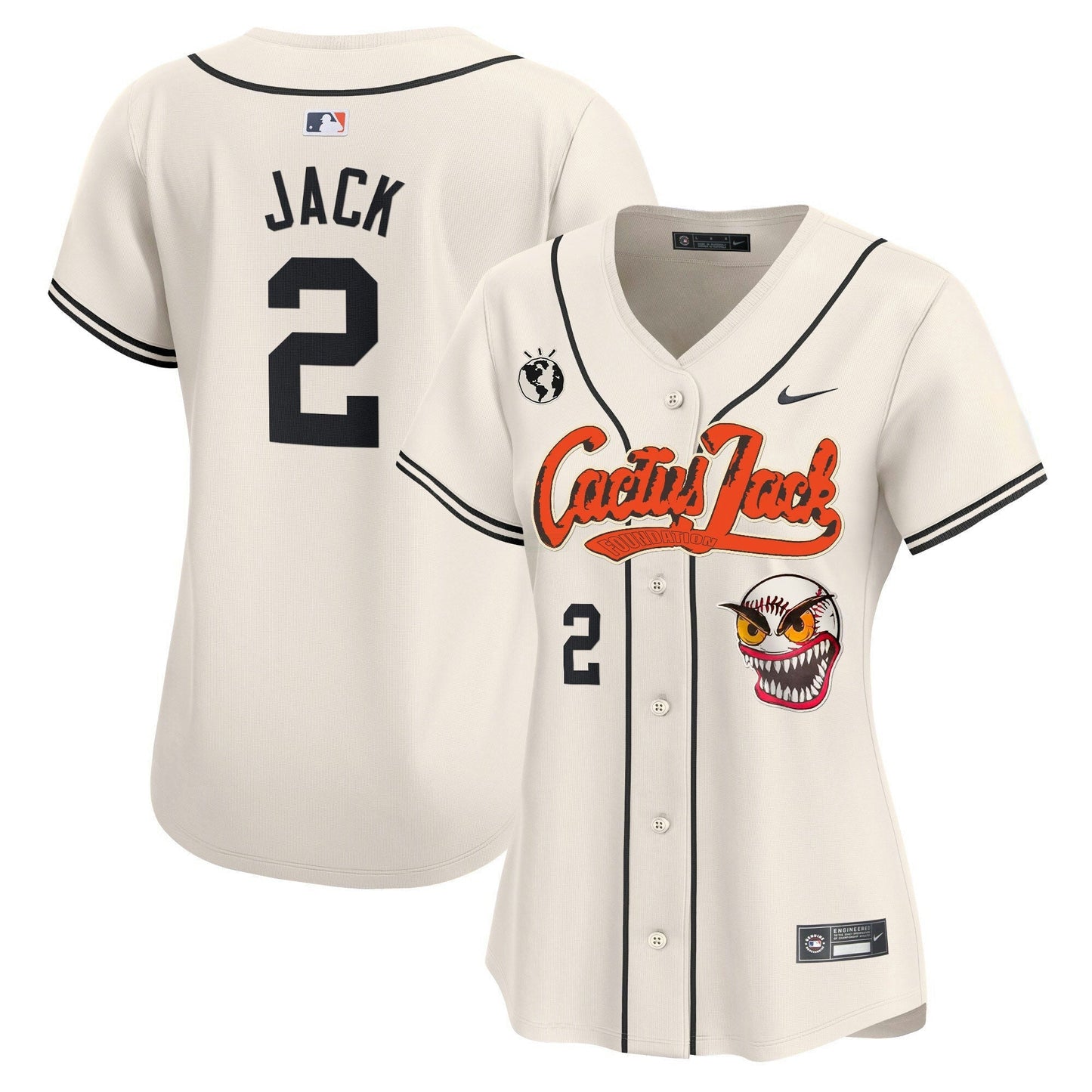 Camisa MLB Women’s Houston Cactus Jack Vapor Premier Limited Jersey – Stitched
