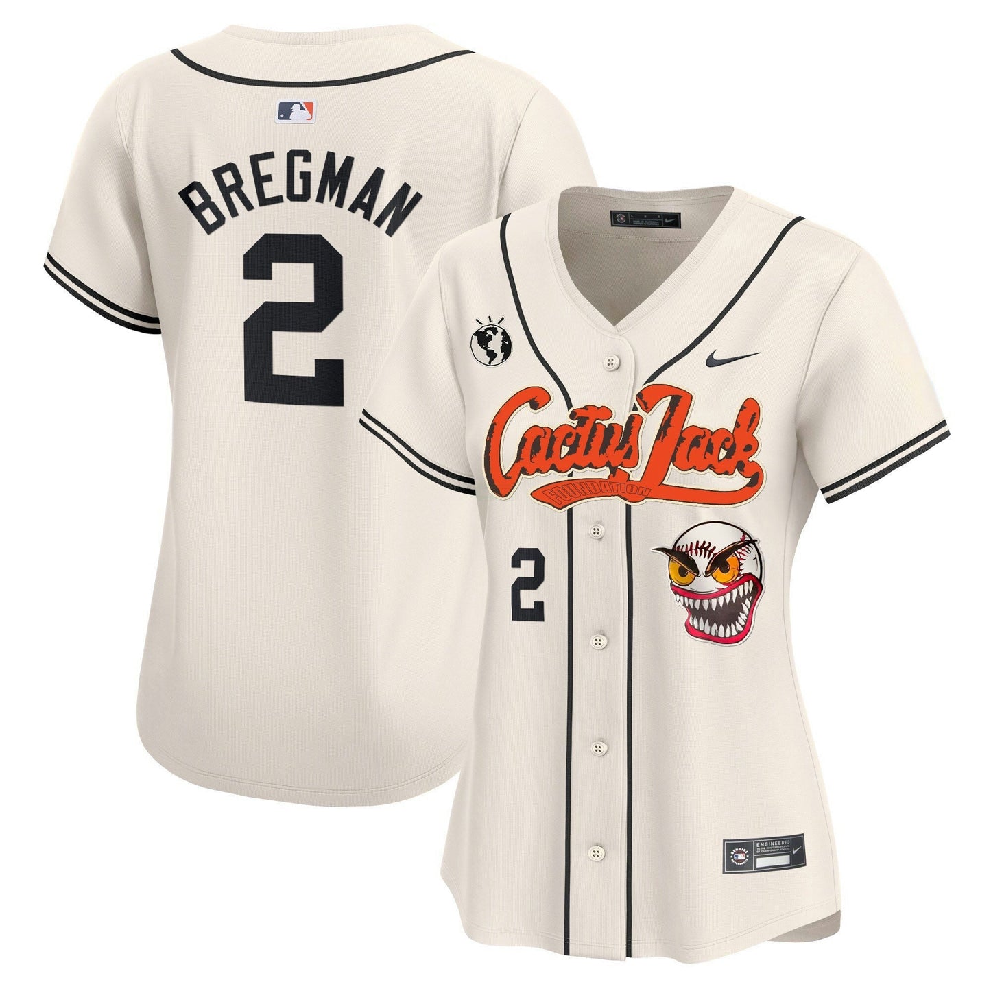 Camisa MLB Women’s Houston Cactus Jack Vapor Premier Limited Jersey – Stitched