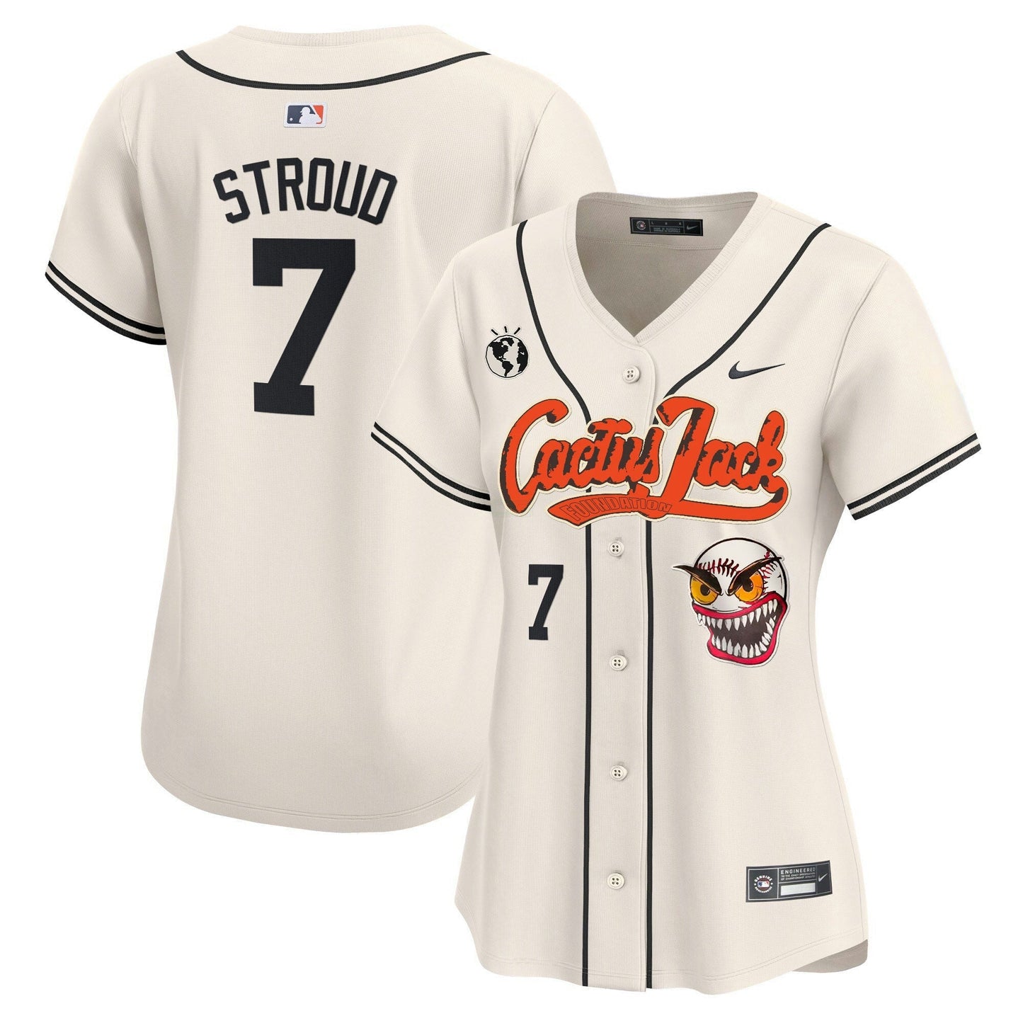 Camisa MLB Women’s Houston Cactus Jack Vapor Premier Limited Jersey – Stitched