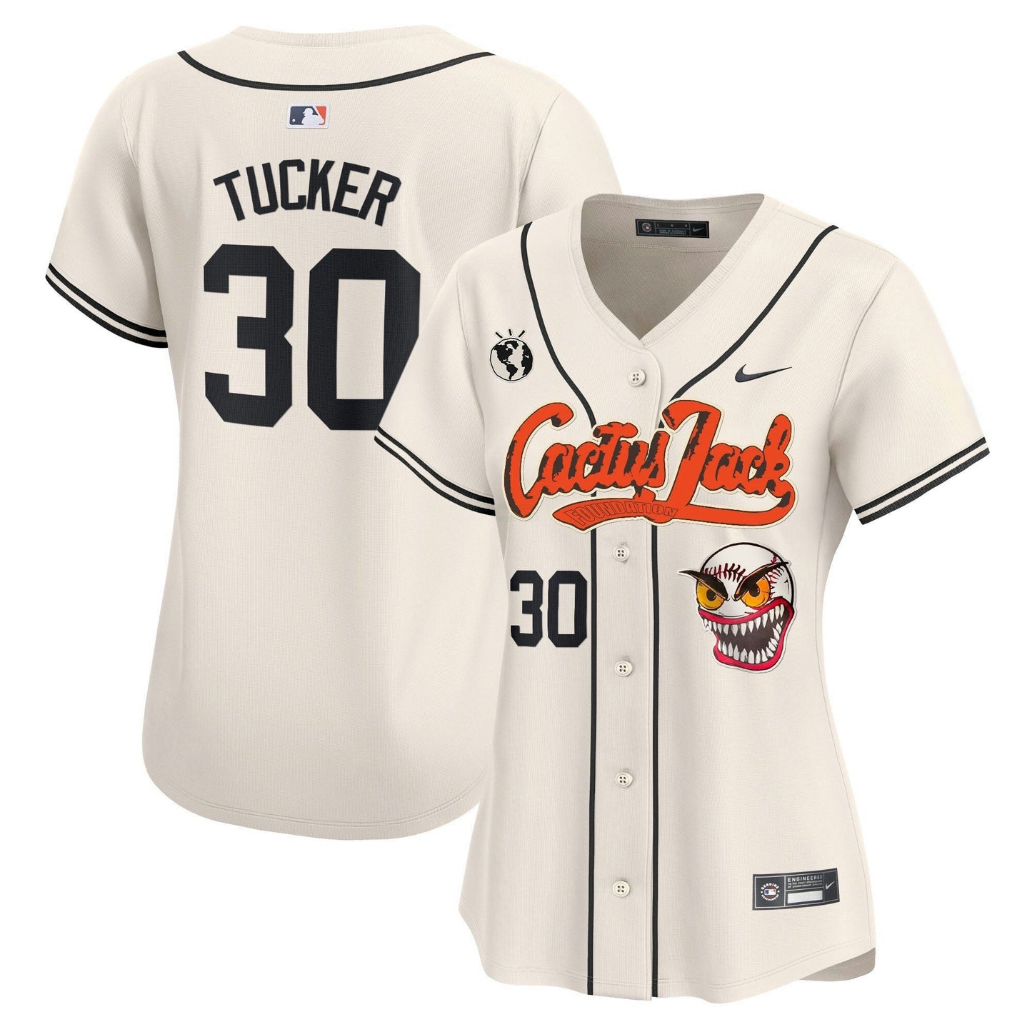 Camisa MLB Women’s Houston Cactus Jack Vapor Premier Limited Jersey – Stitched