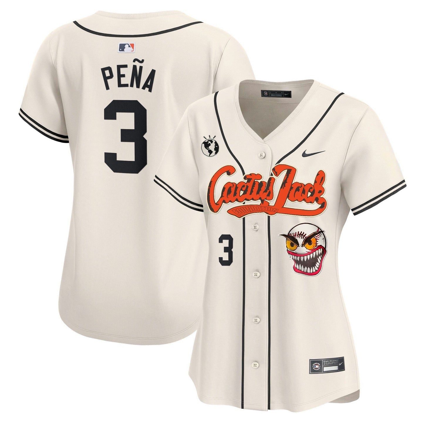 Camisa MLB Women’s Houston Cactus Jack Vapor Premier Limited Jersey – Stitched