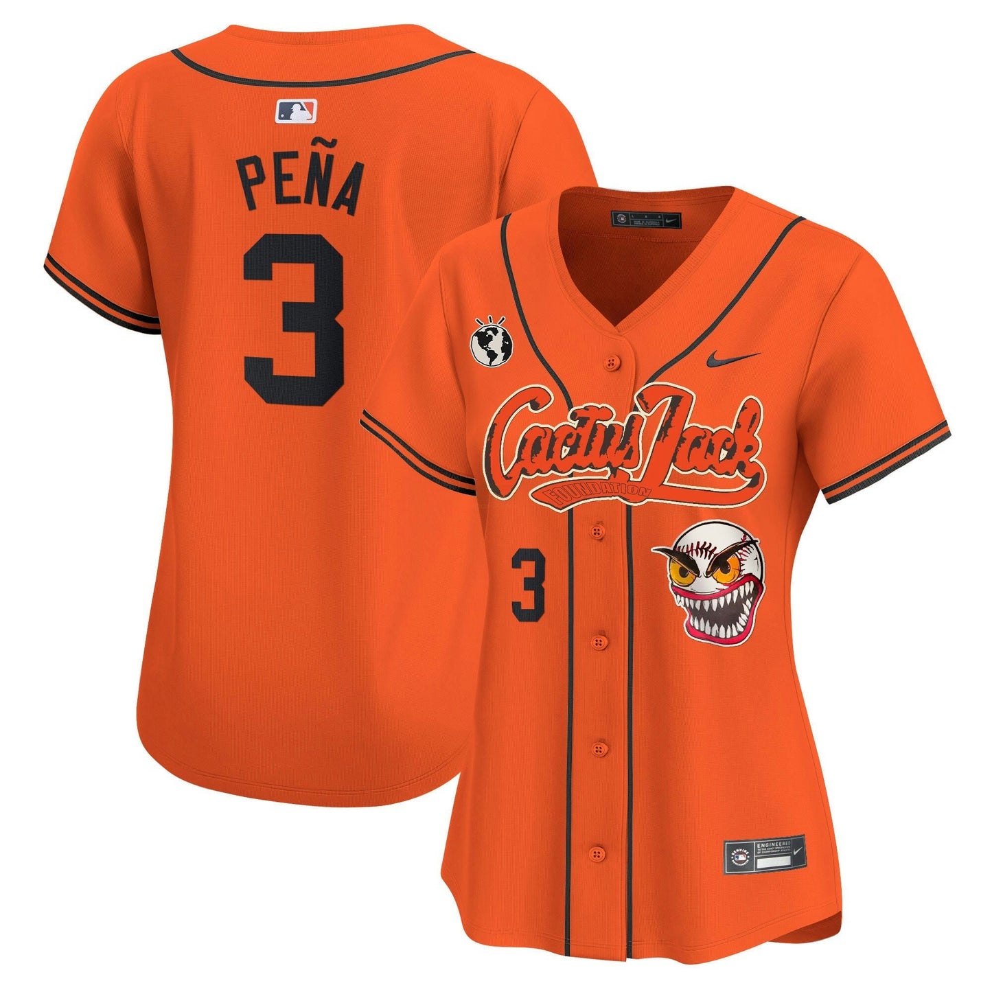 Camisa MLB Women’s Houston Cactus Jack Vapor Premier Limited Jersey – Stitched