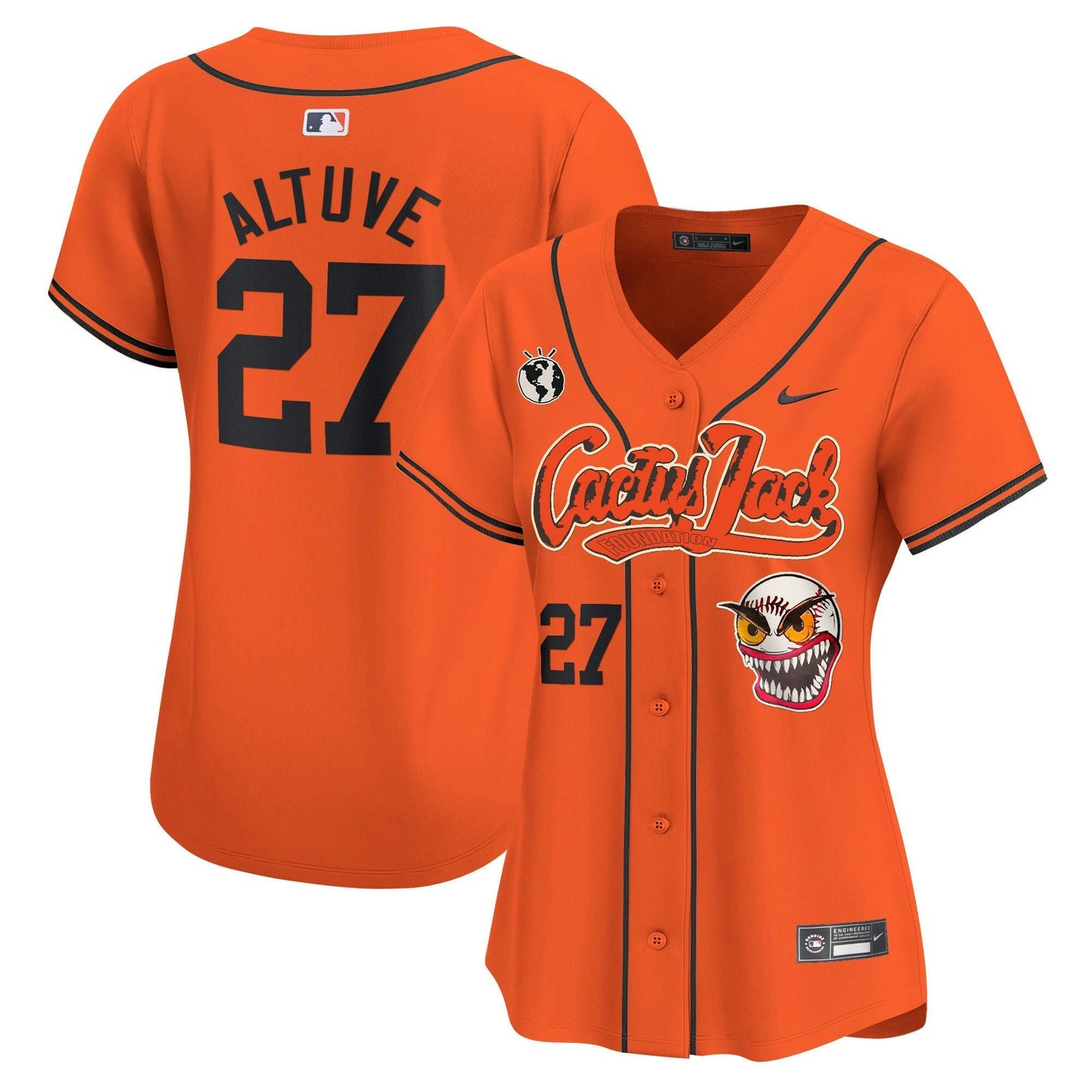 Camisa MLB Women’s Houston Cactus Jack Vapor Premier Limited Jersey – Stitched
