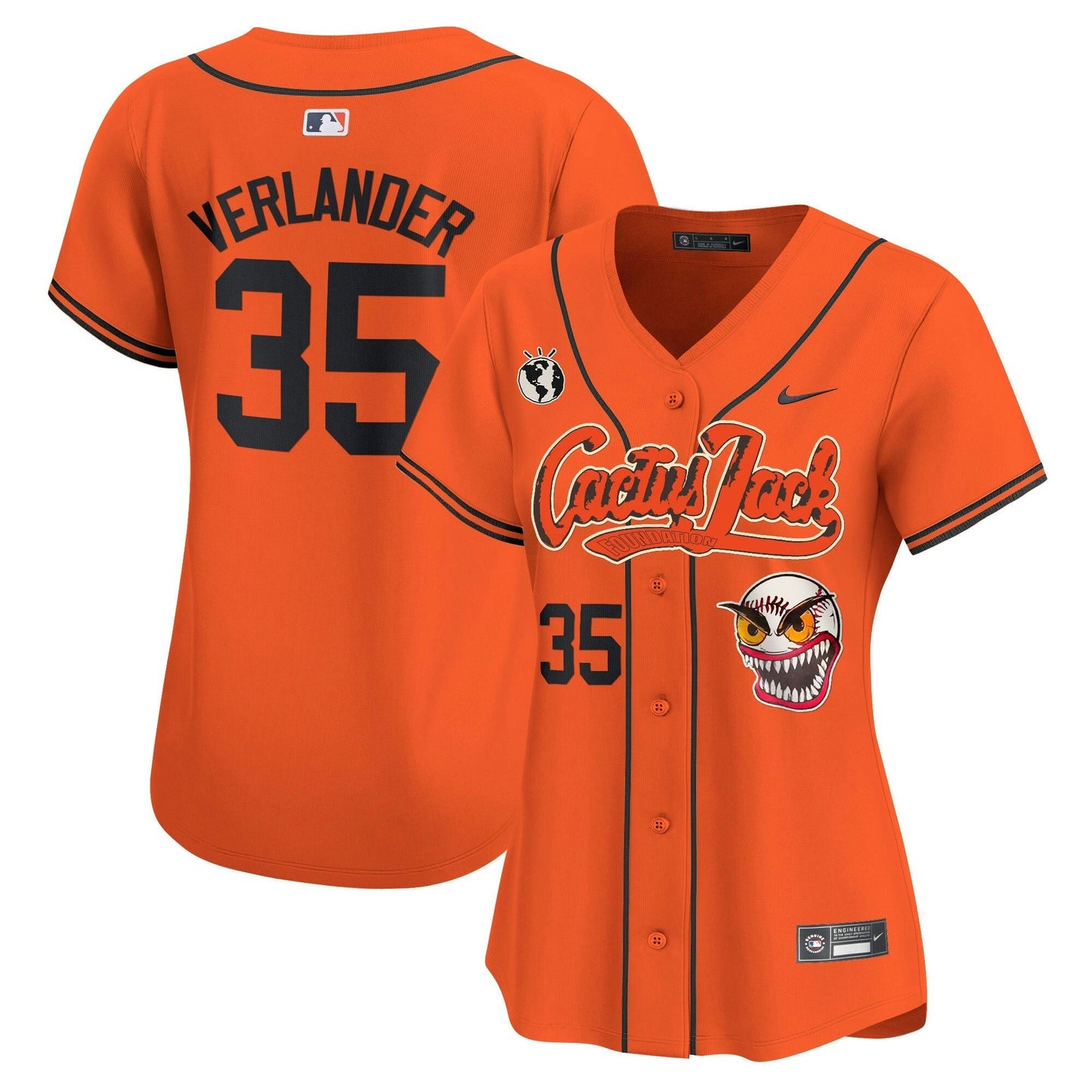 Camisa MLB Women’s Houston Cactus Jack Vapor Premier Limited Jersey – Stitched