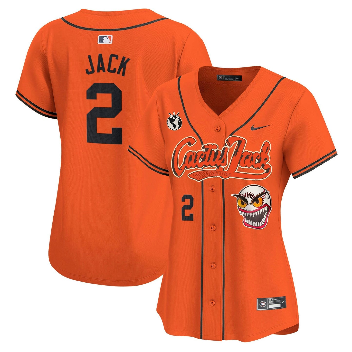 Camisa MLB Women’s Houston Cactus Jack Vapor Premier Limited Jersey – Stitched