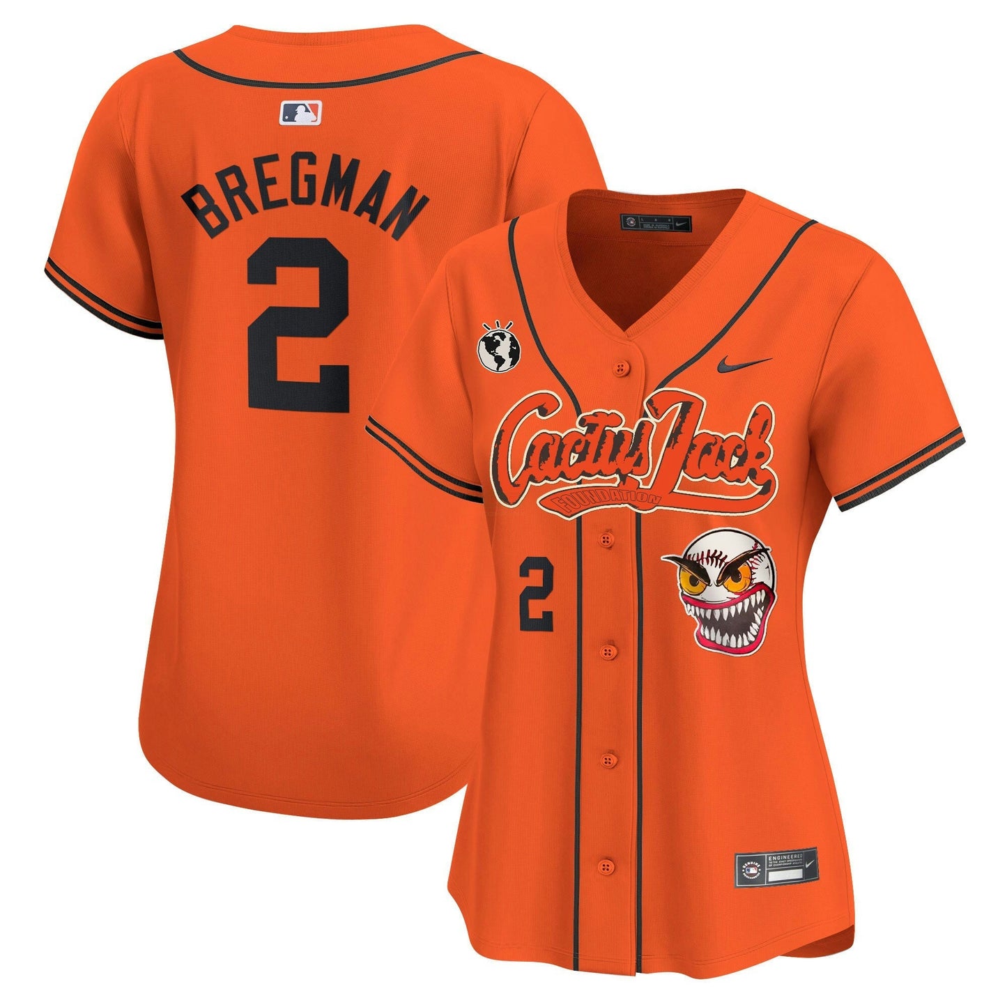 Camisa MLB Women’s Houston Cactus Jack Vapor Premier Limited Jersey – Stitched
