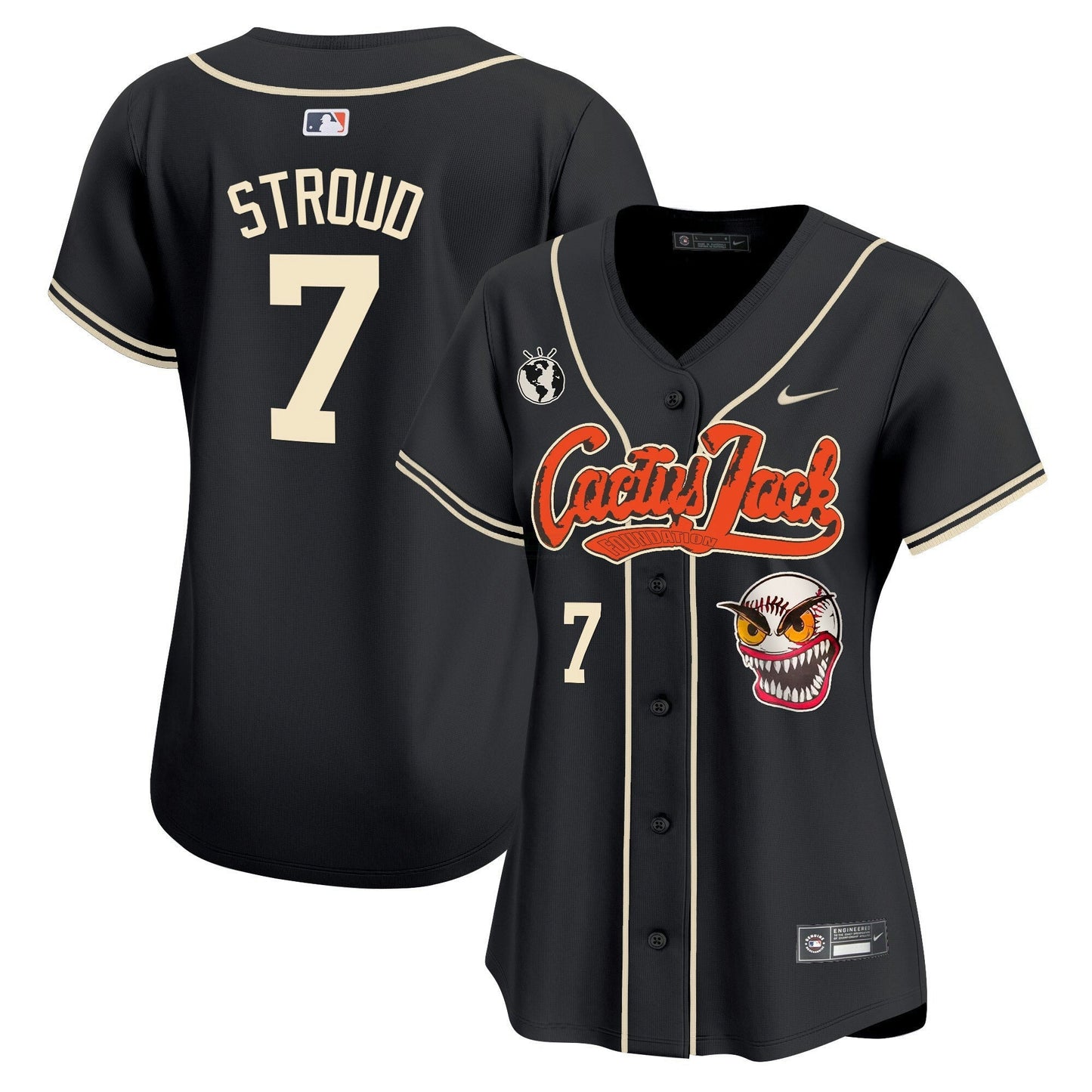 Camisa MLB Women’s Houston Cactus Jack Vapor Premier Limited Jersey – Stitched