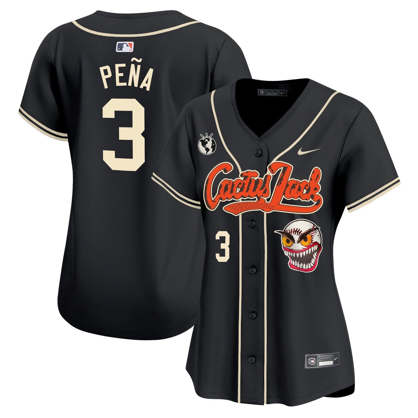 Camisa MLB Women’s Houston Cactus Jack Vapor Premier Limited Jersey – Stitched