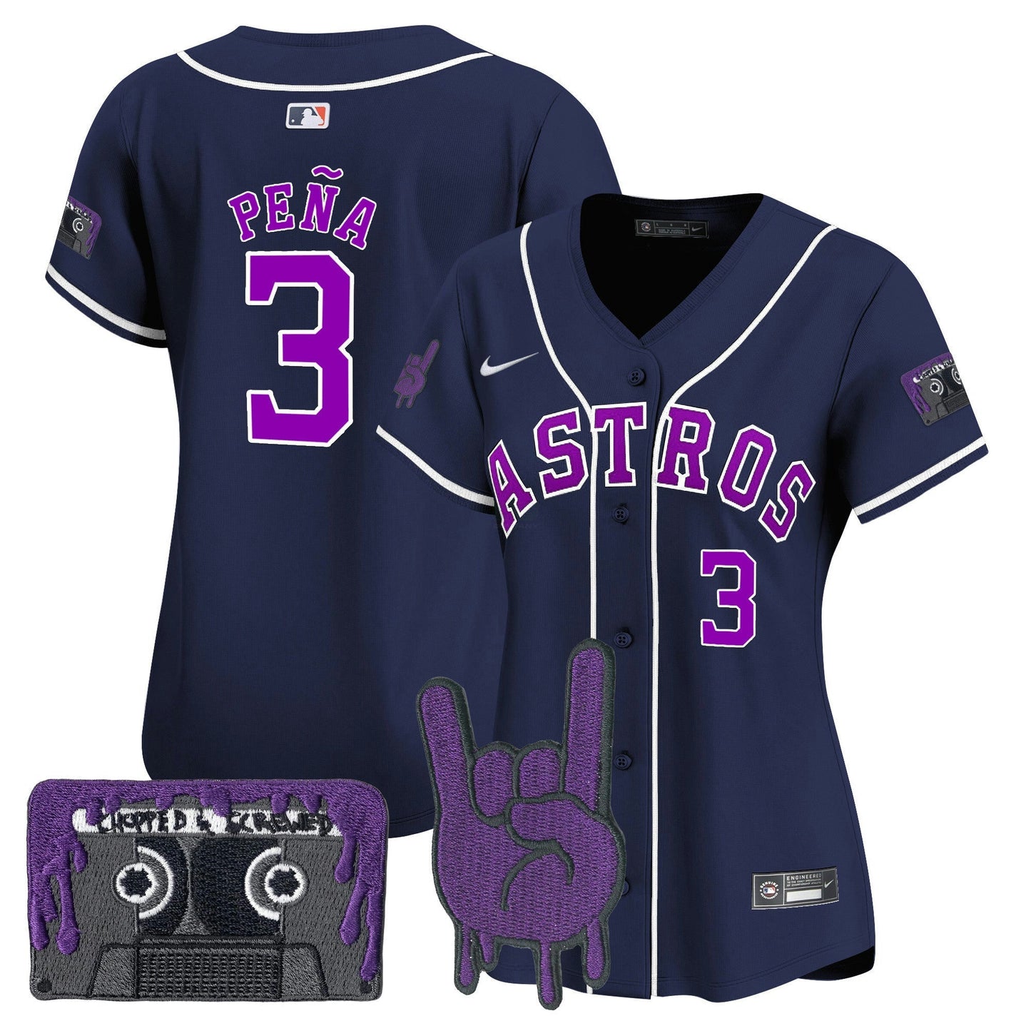 Camisa MLB Women’s Houston DJ Screw Patch Vapor Premier Limited Jersey