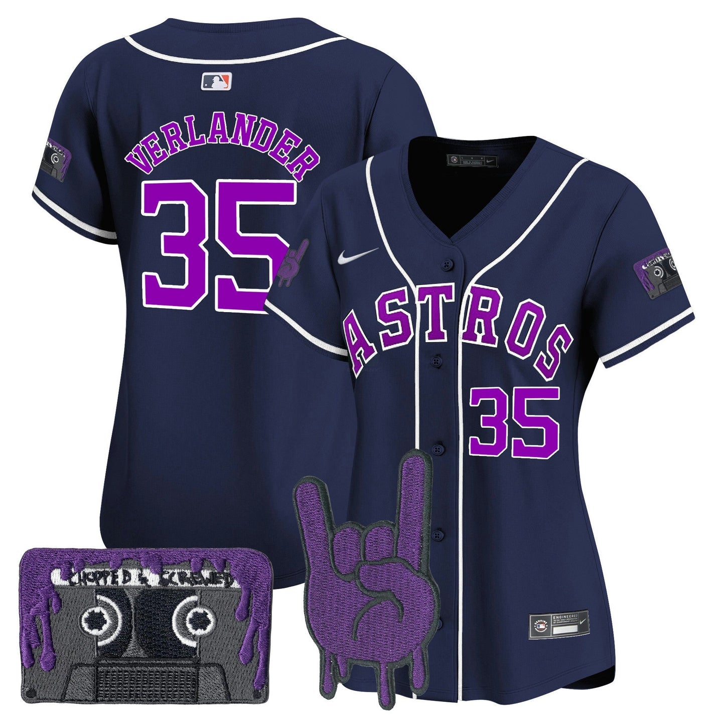 Camisa MLB Women’s Houston DJ Screw Patch Vapor Premier Limited Jersey