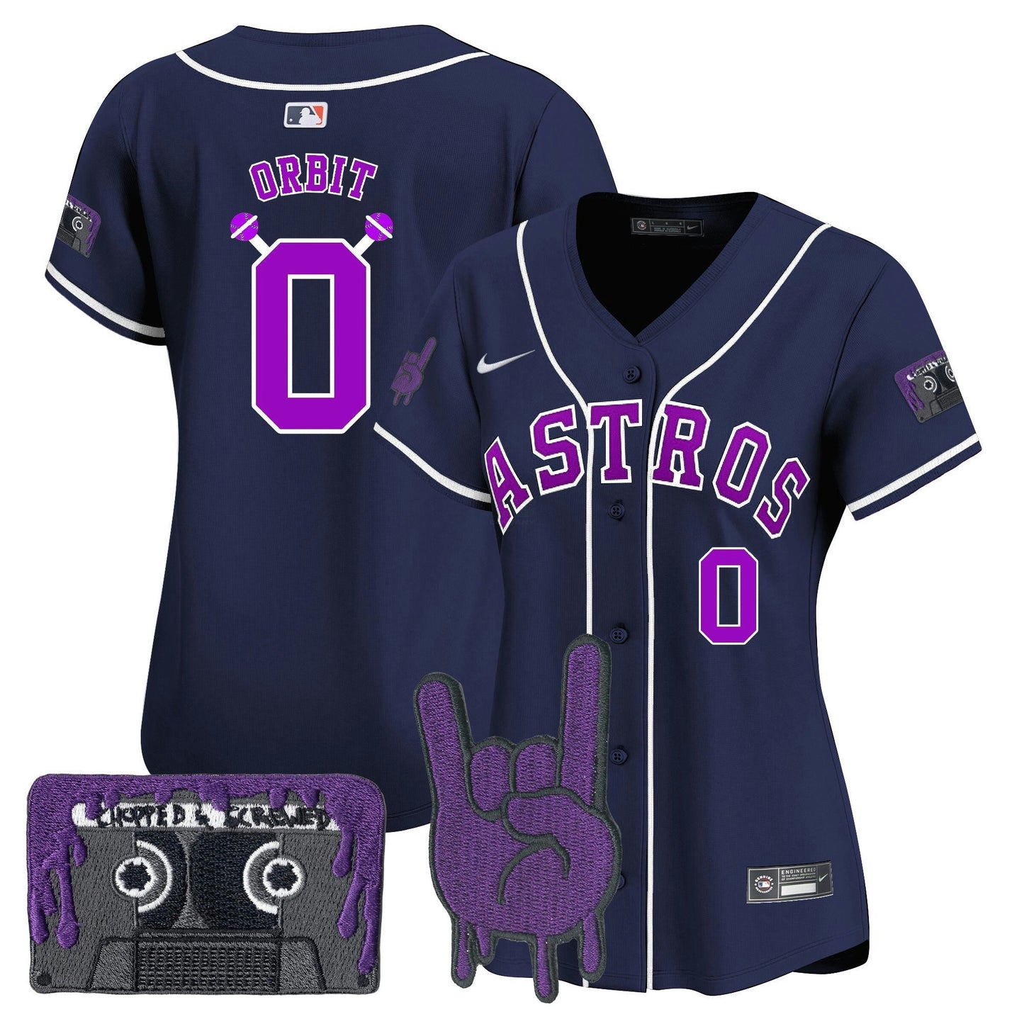 Camisa MLB Women’s Houston DJ Screw Patch Vapor Premier Limited Jersey