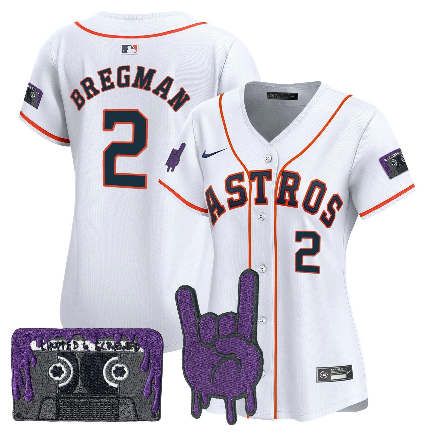 Camisa MLB Women’s Houston DJ Screw Patch Vapor Premier Limited Jersey
