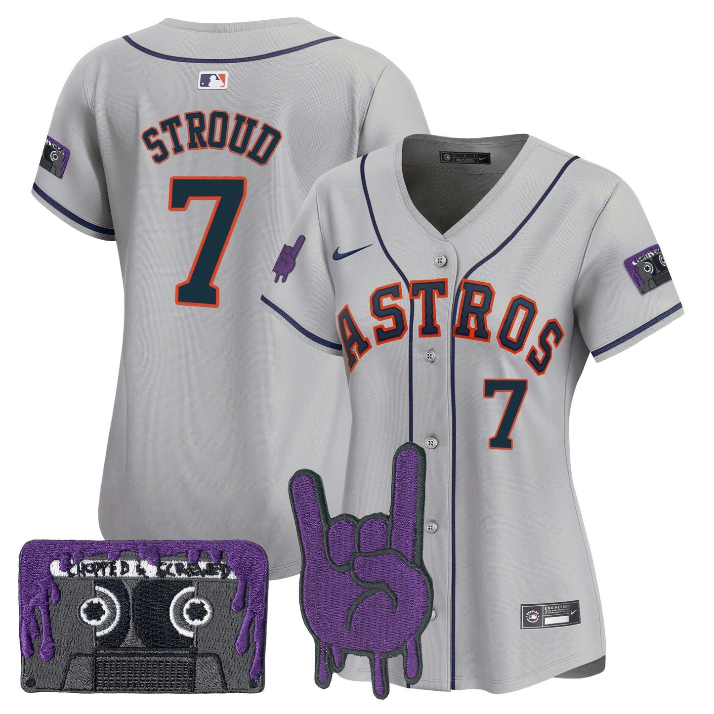 Camisa MLB Women’s Houston DJ Screw Patch Vapor Premier Limited Jersey