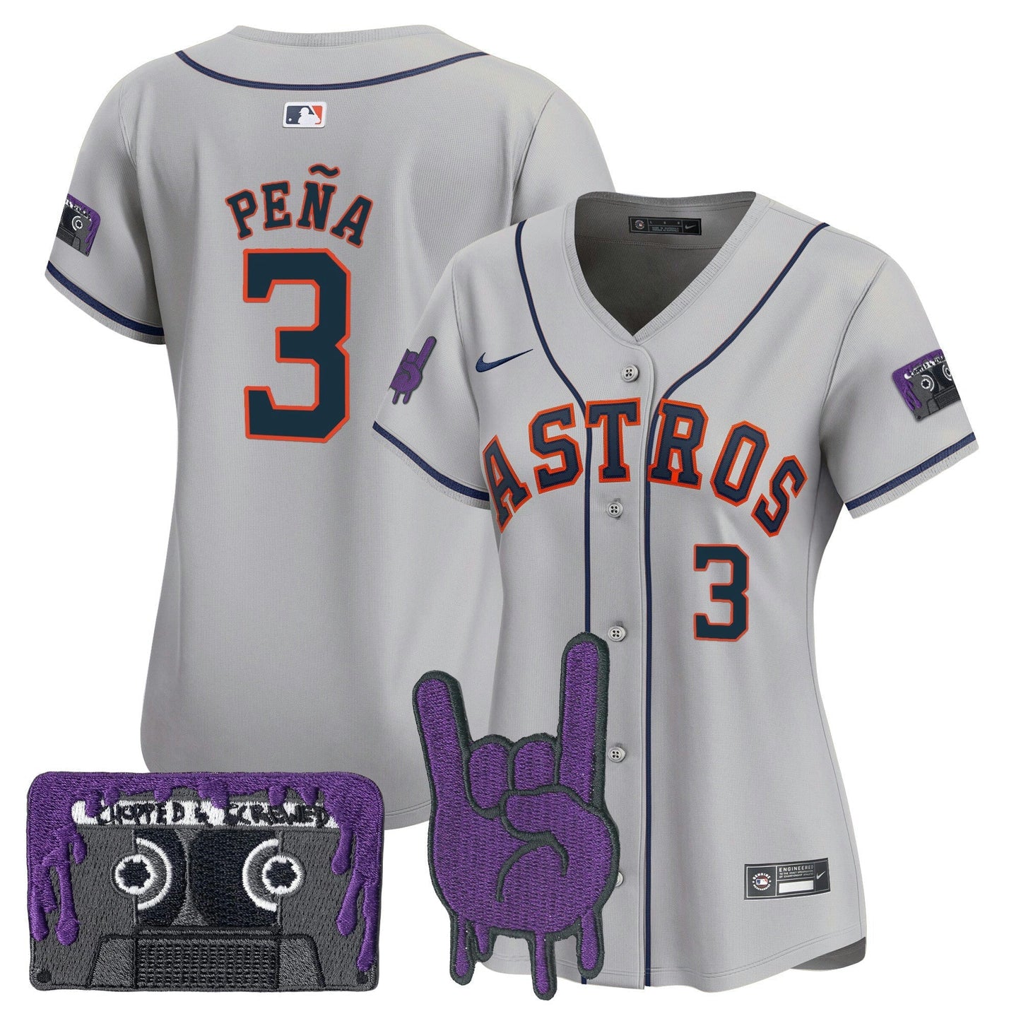 Camisa MLB Women’s Houston DJ Screw Patch Vapor Premier Limited Jersey